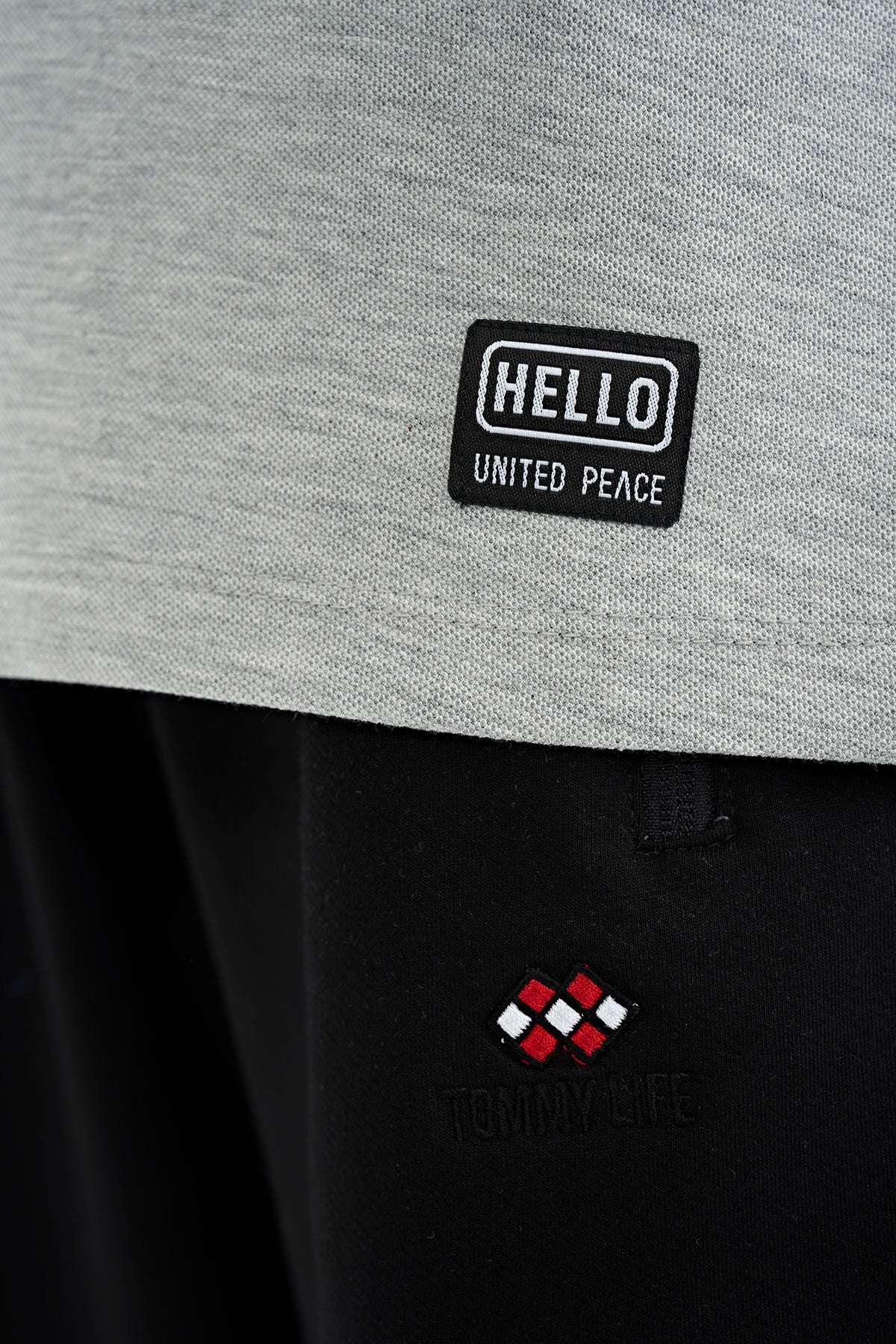 Gri Melanj Baskı Detaylı O Yaka Standart Kalıp Erkek Çocuk T-Shirt - 11145