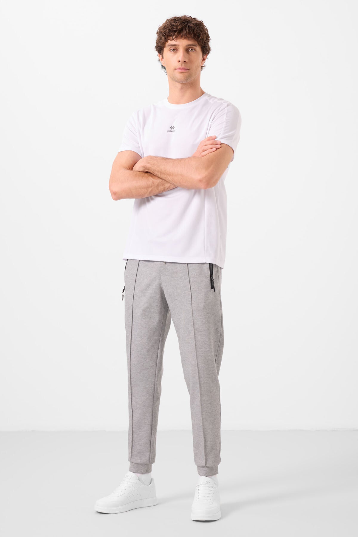 Gri Melanj Jogger Erkek Eşofman Altı - 82113
