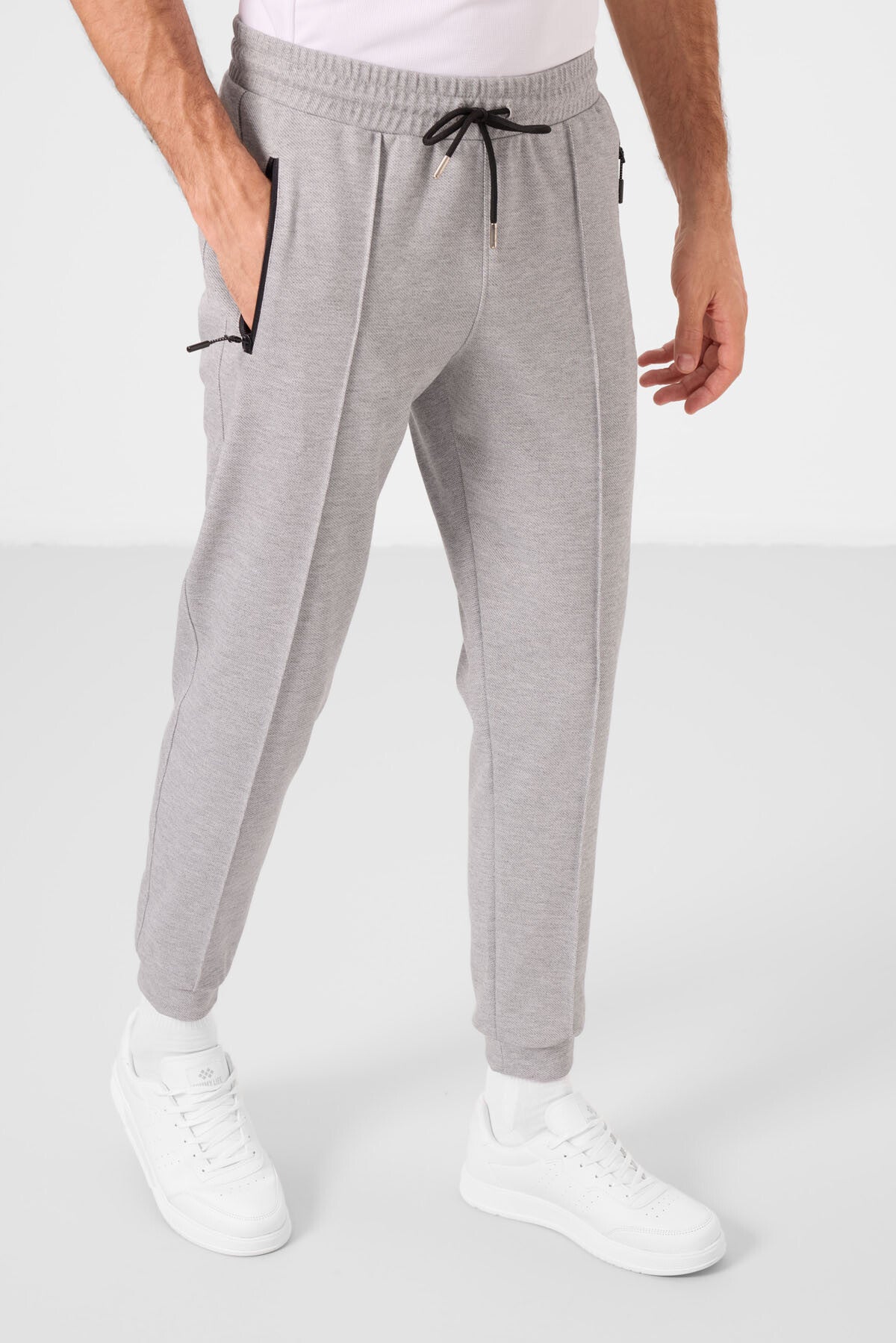 Gri Melanj Jogger Erkek Eşofman Altı - 82113