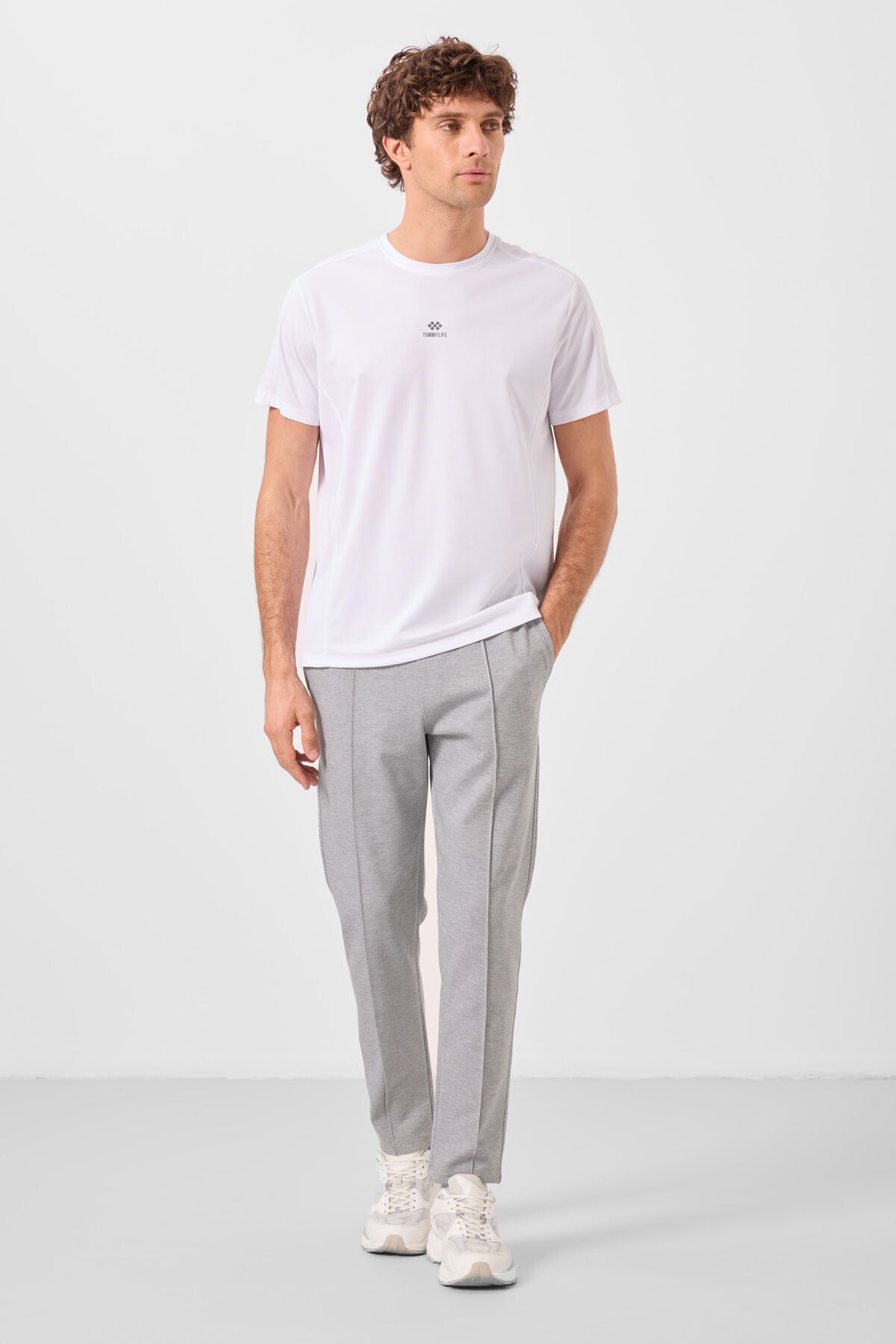 Gri Melanj Jogger Erkek Eşofman Altı - 82114