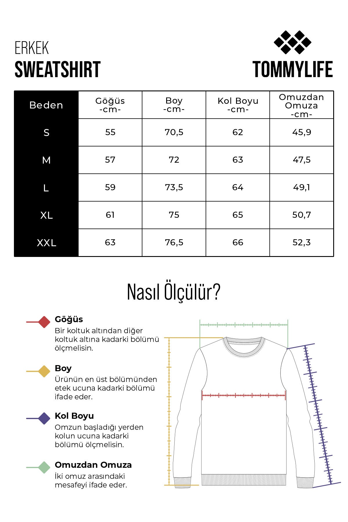 Gri Melanj Kanguru Cep Standart Kalıp Kapüşonlu Erkek Sweatshirt - 87883