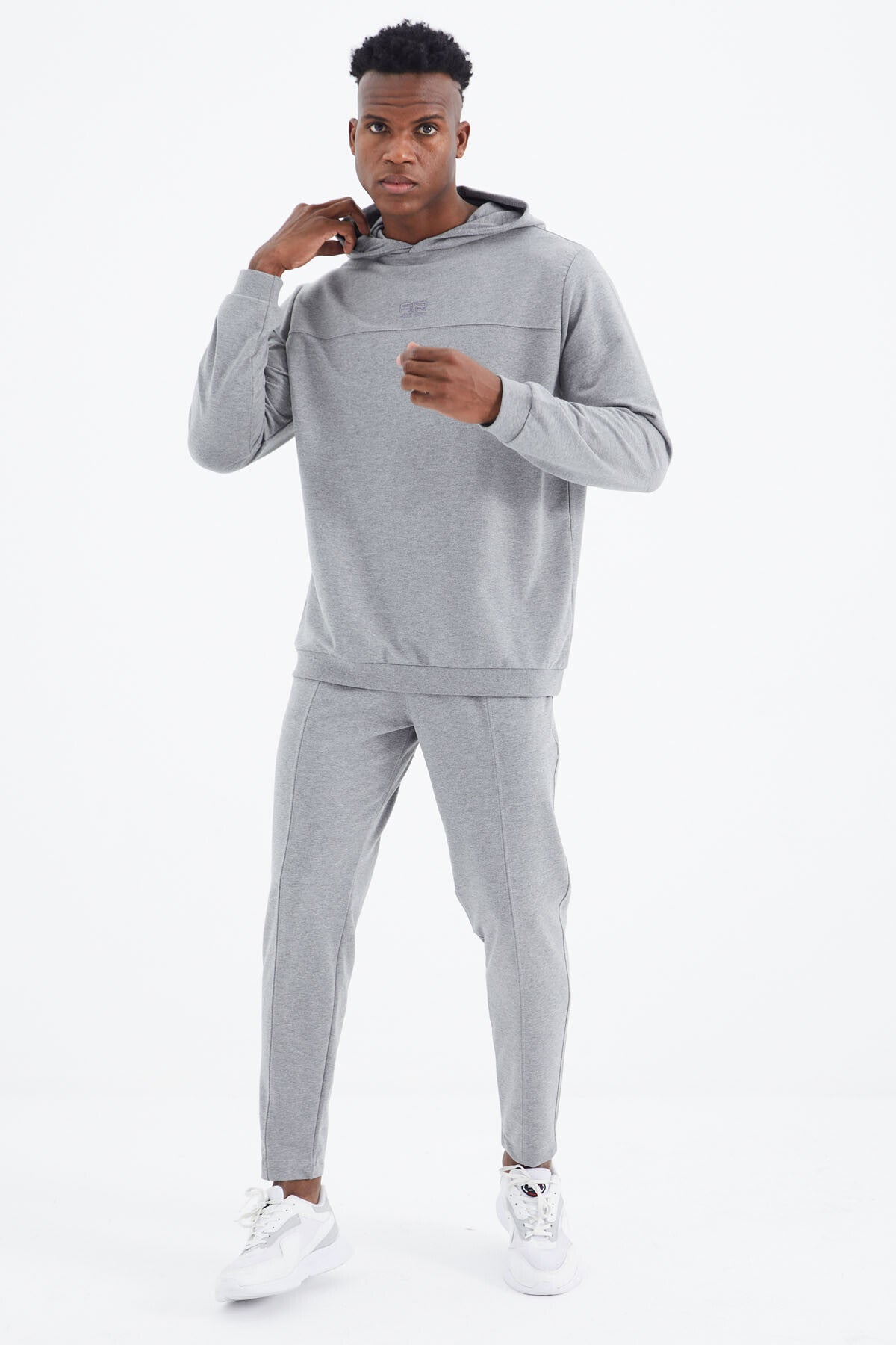 Kelvin Gri Melanj Kelvin Basic Erkek Eşofman Takım - 85230