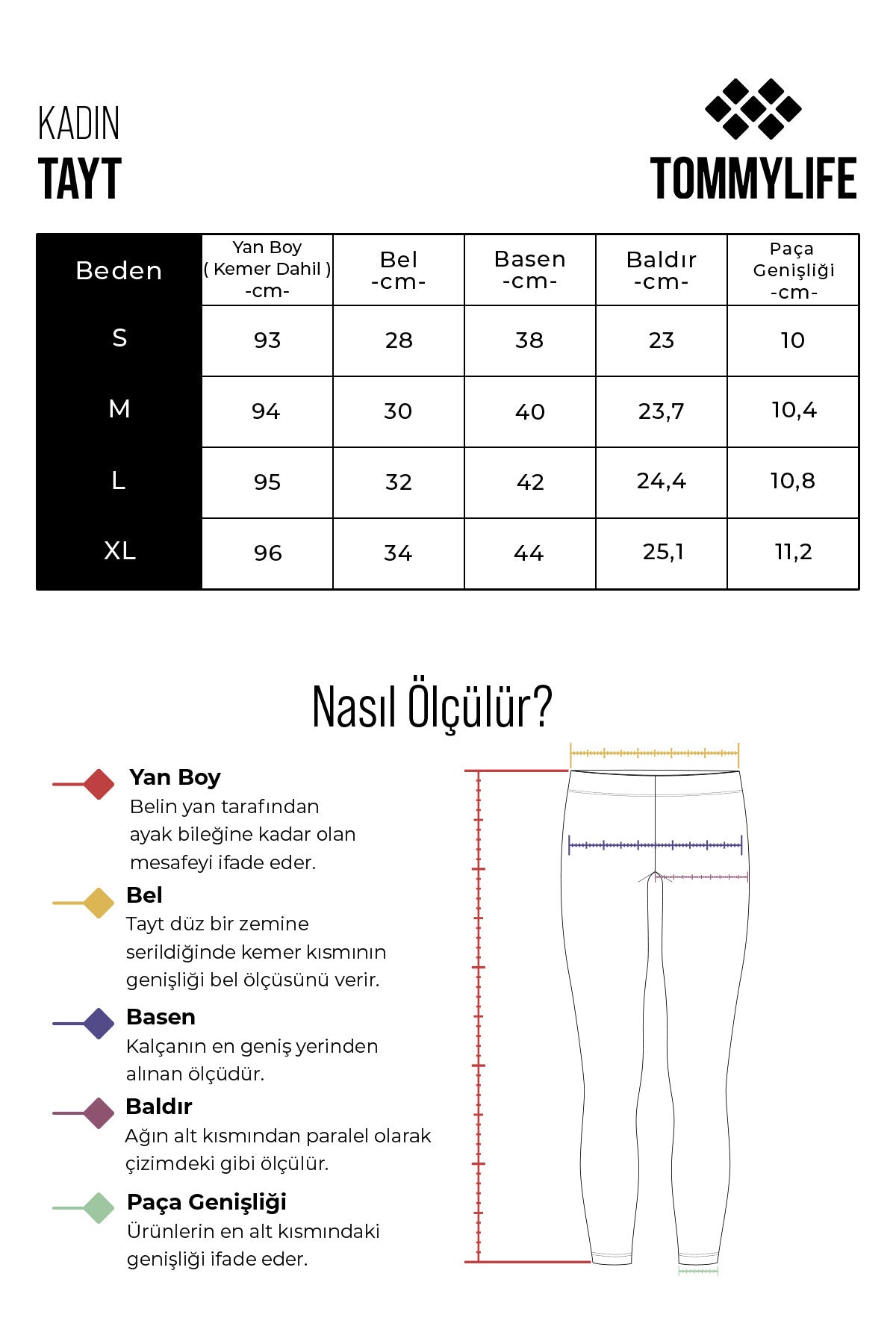 Gül Kurusu Yüksek Bel Streç Slim Fit Dar Paça Kadın Tayt - 94545