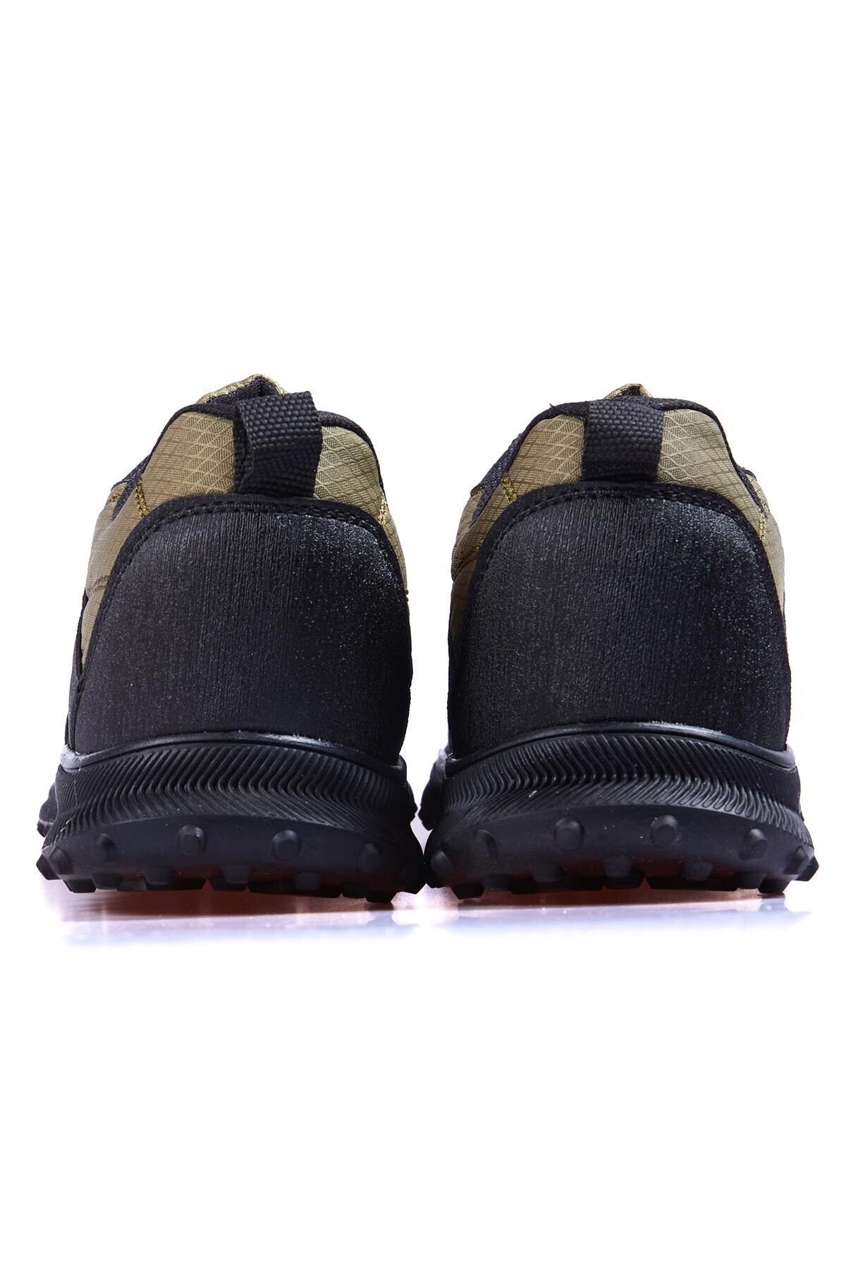 Haki Bağcıklı File Detaylı Suni Deri Erkek Spor Ayakkabı - 89114