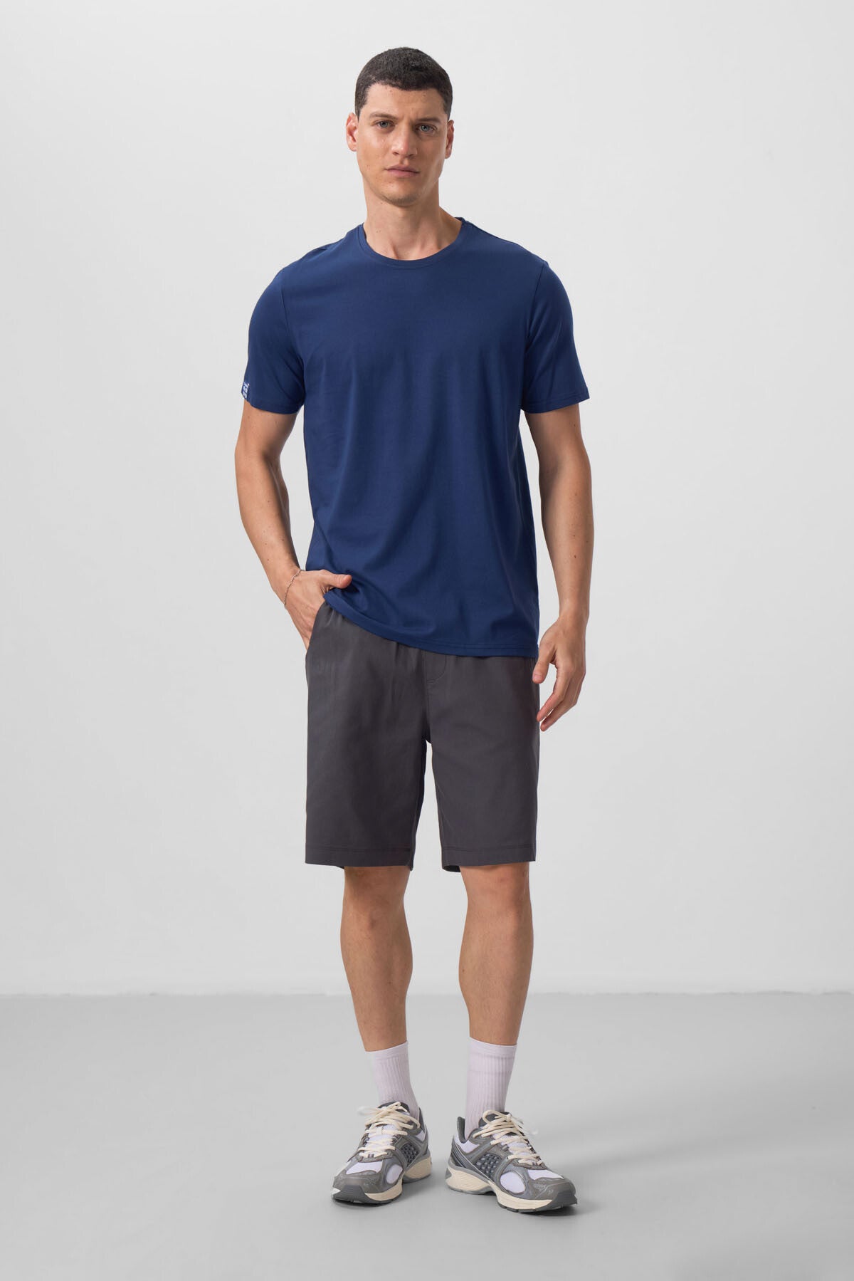 İndigo Erkek Basic Kısa Kol Standart Kalıp O Yaka T-shirt - 87911