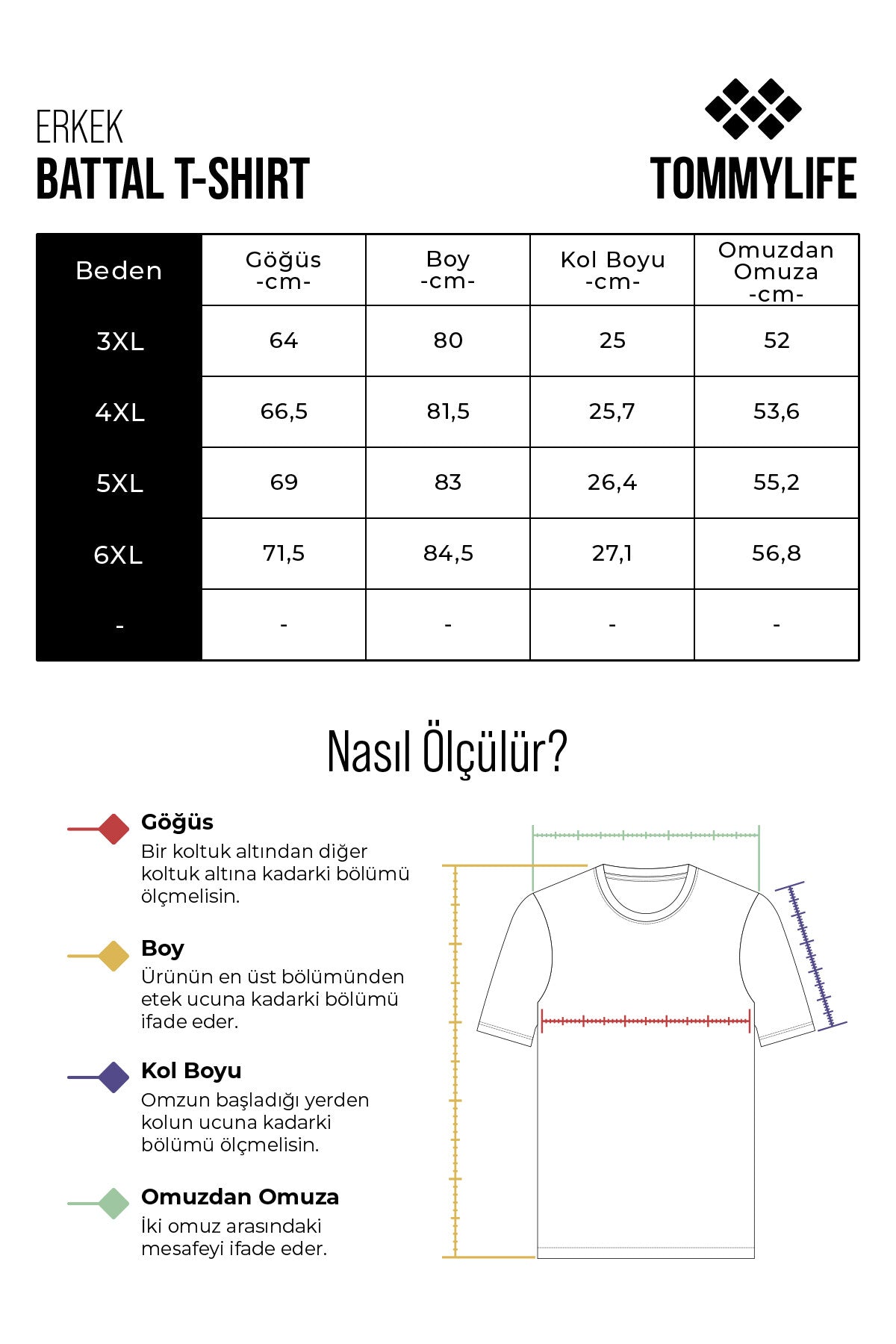 İndigo Basic Kısa Kol O Yaka Büyük Beden Erkek T-Shirt - 88072