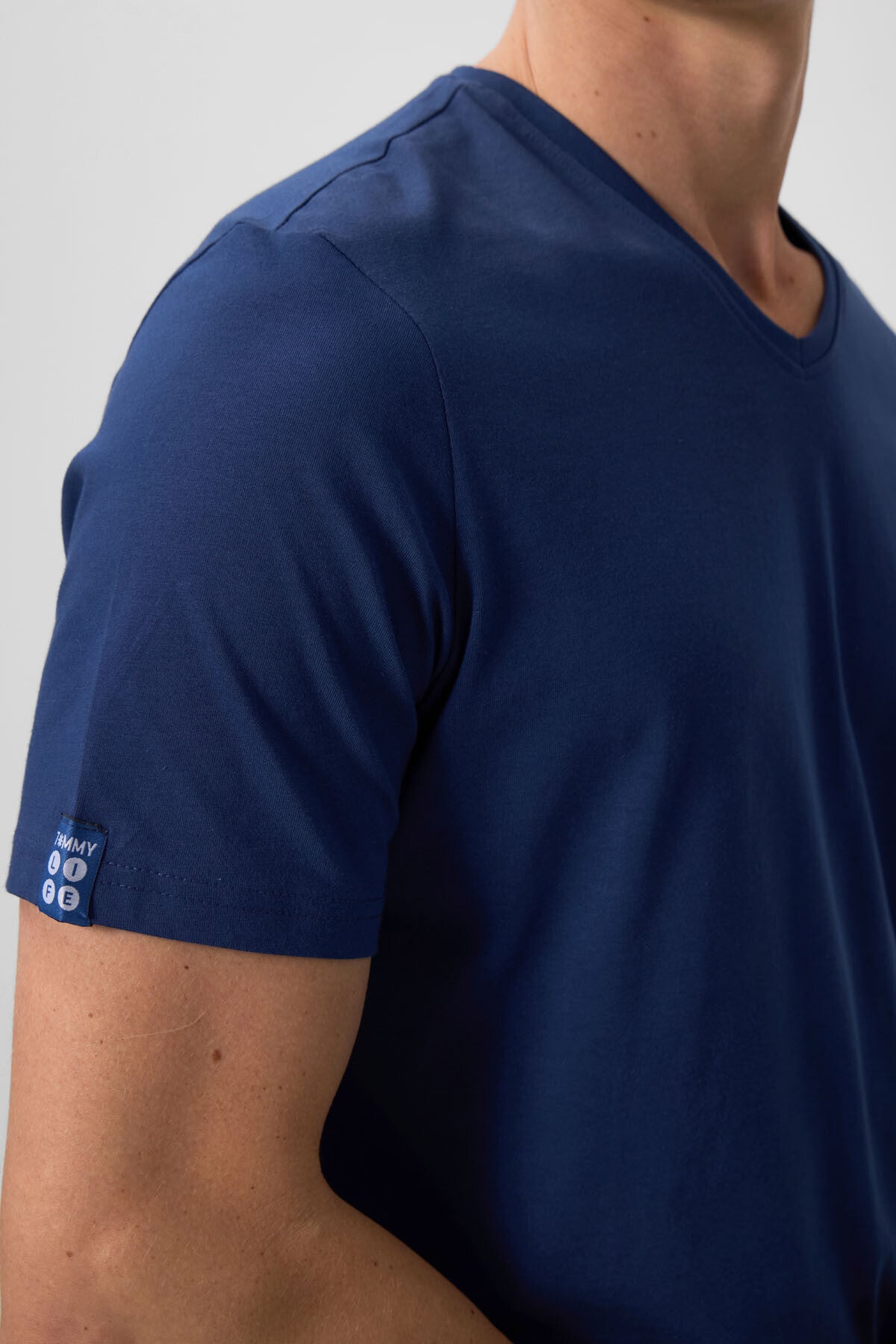 İndigo Basic Kısa Kol Standart Kalıp V Yaka Erkek T-Shirt - 87912