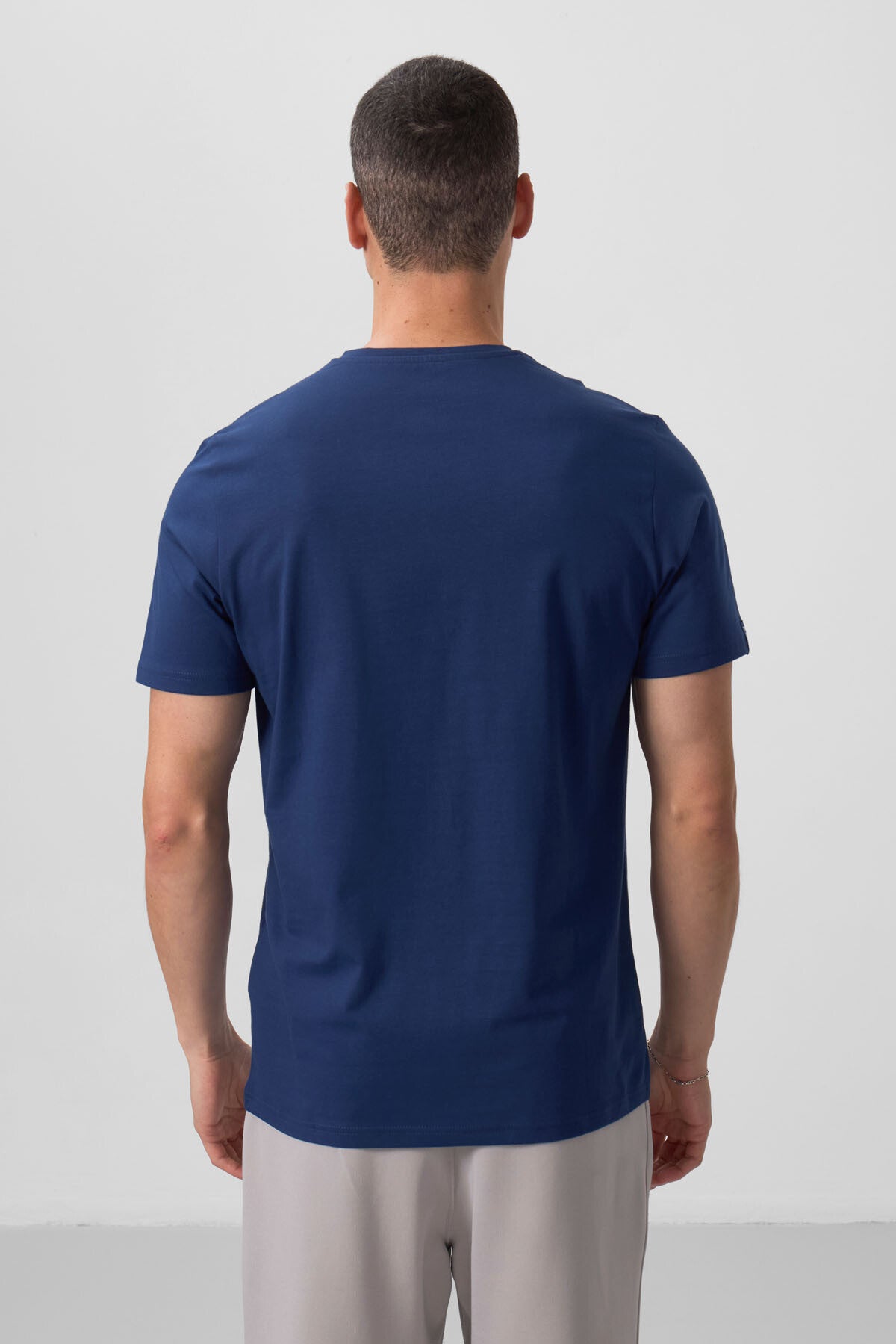 İndigo Basic Kısa Kol Standart Kalıp V Yaka Erkek T-Shirt - 87912