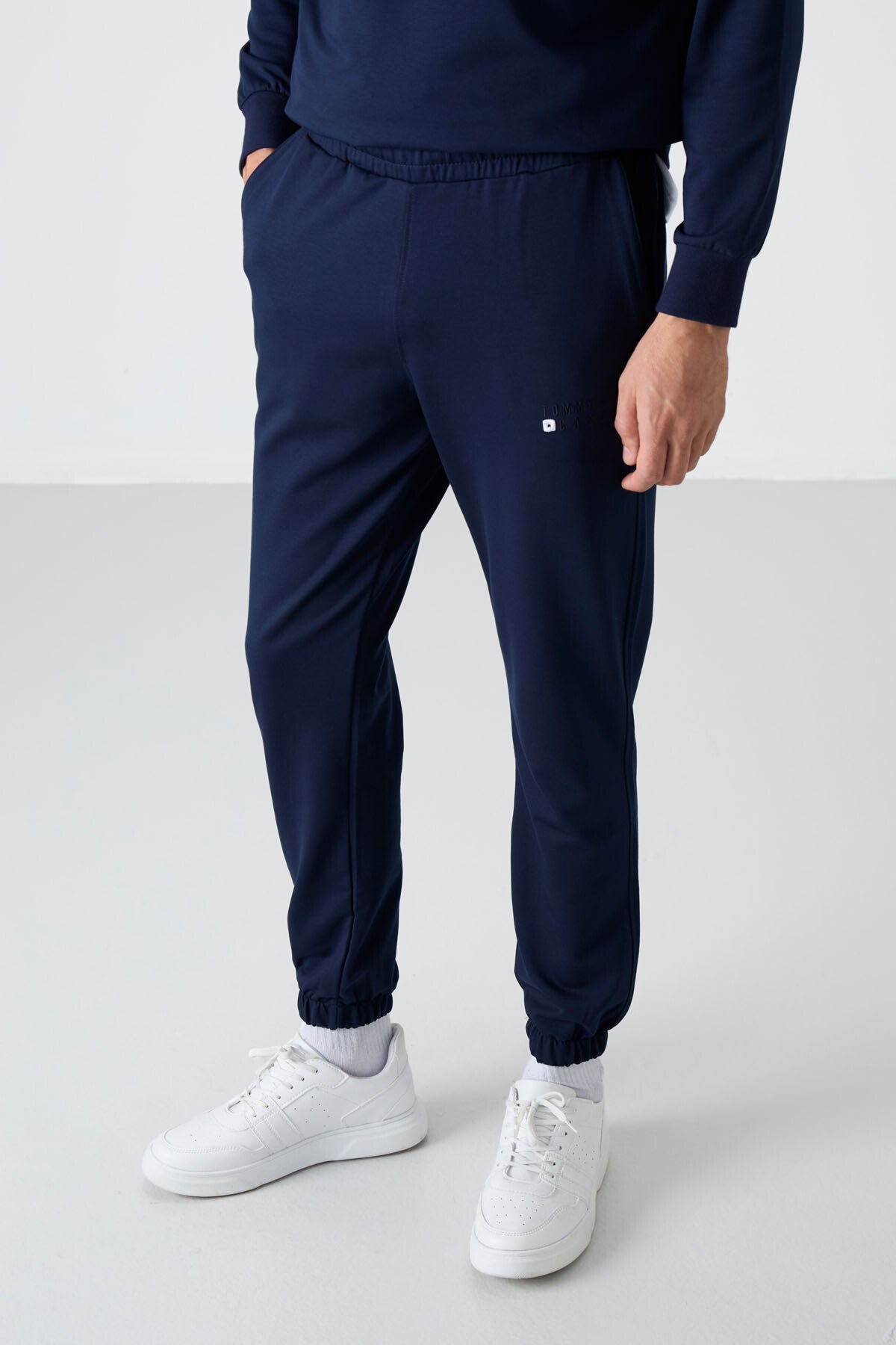 İndigo Casual O Yaka Lastik Paça Pamuklu Erkek Oversize Eşofman Takımı - 85120