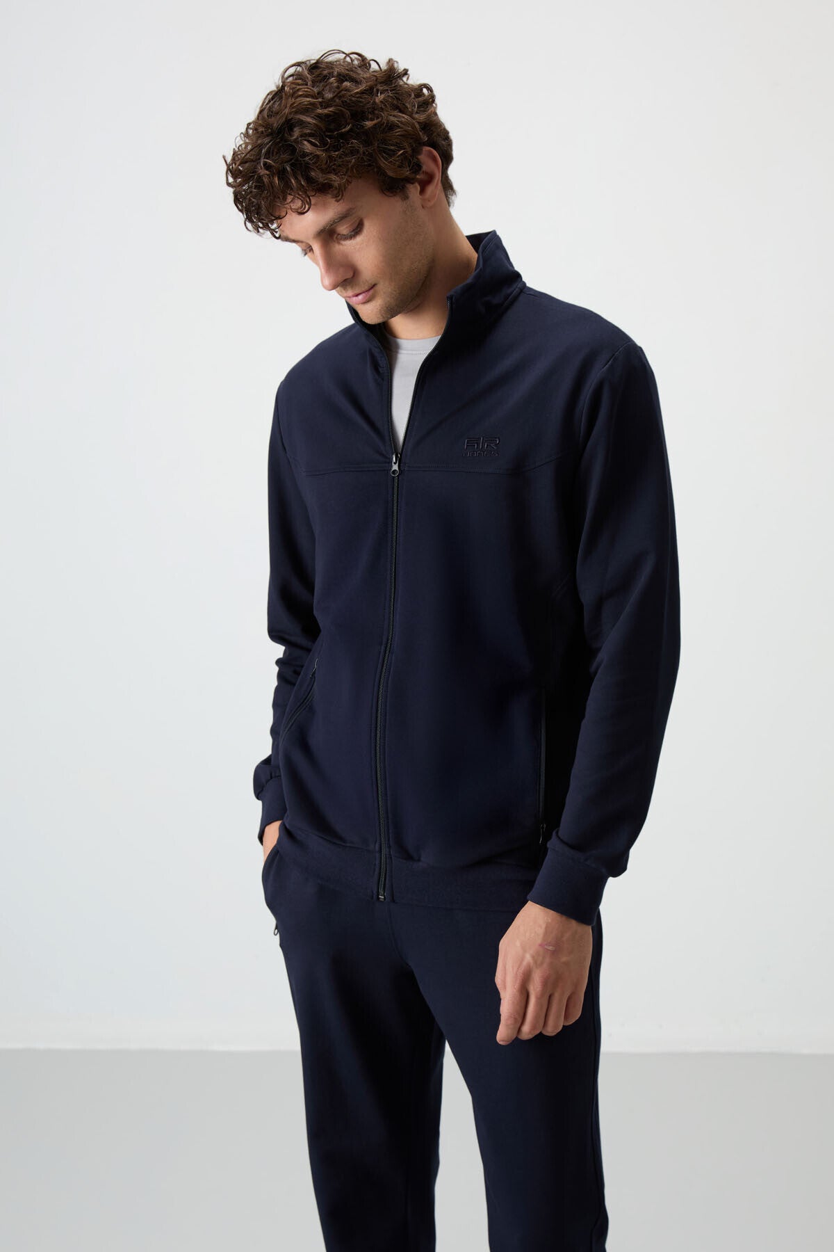 Troy İndigo Standart Kalıp Erkek Eşofman Takım - 85196