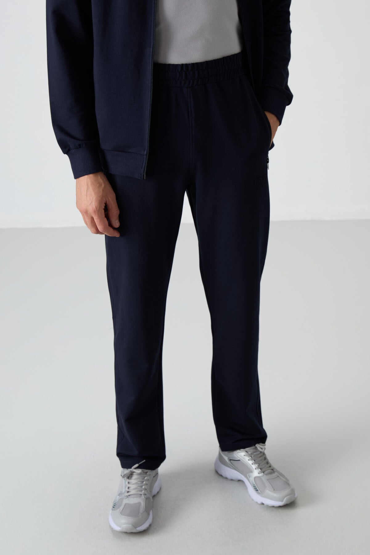 Troy İndigo Standart Kalıp Erkek Eşofman Takım - 85196