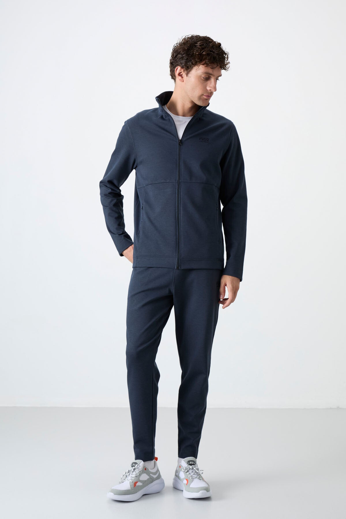 Carlos İndigo Standart Kalıp Erkek Eşofman Takım - 85209