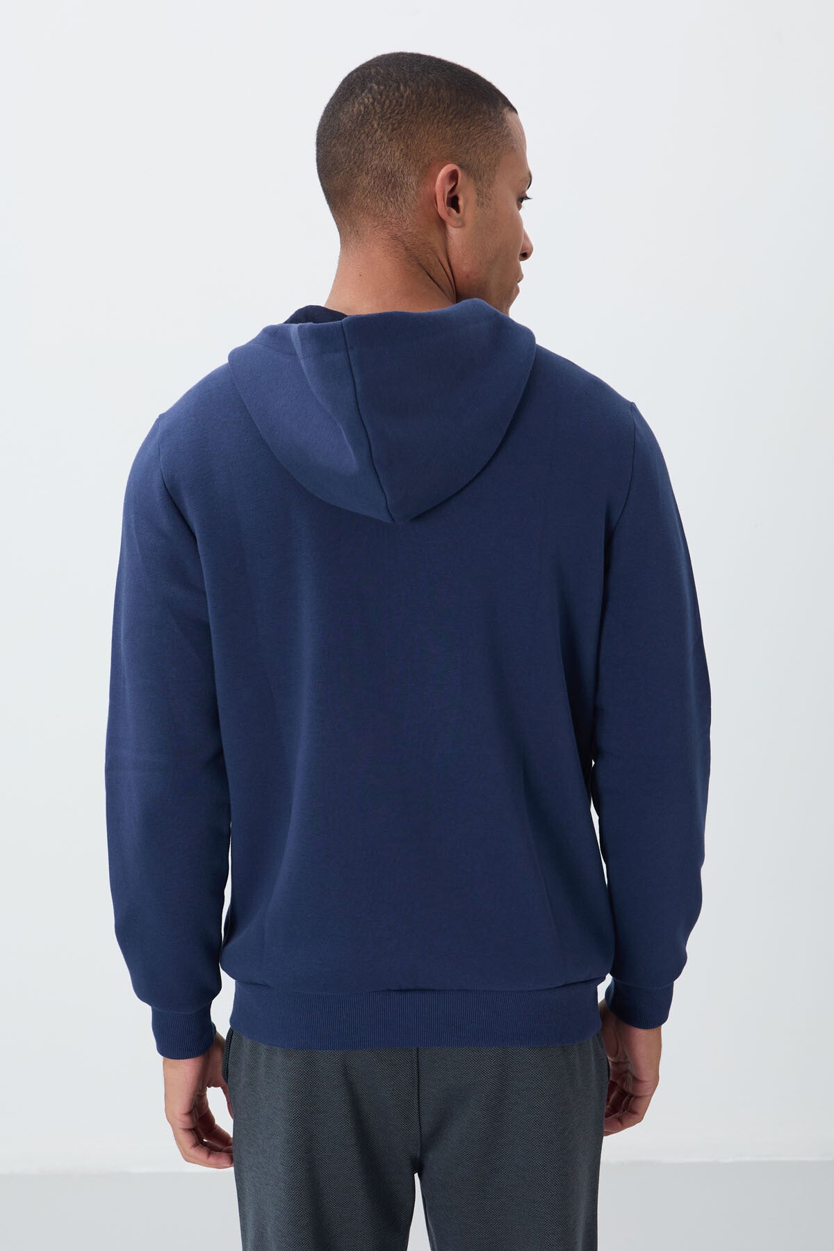 Hector İndigo Şardonlu Erkek Sweatshirt - 88139