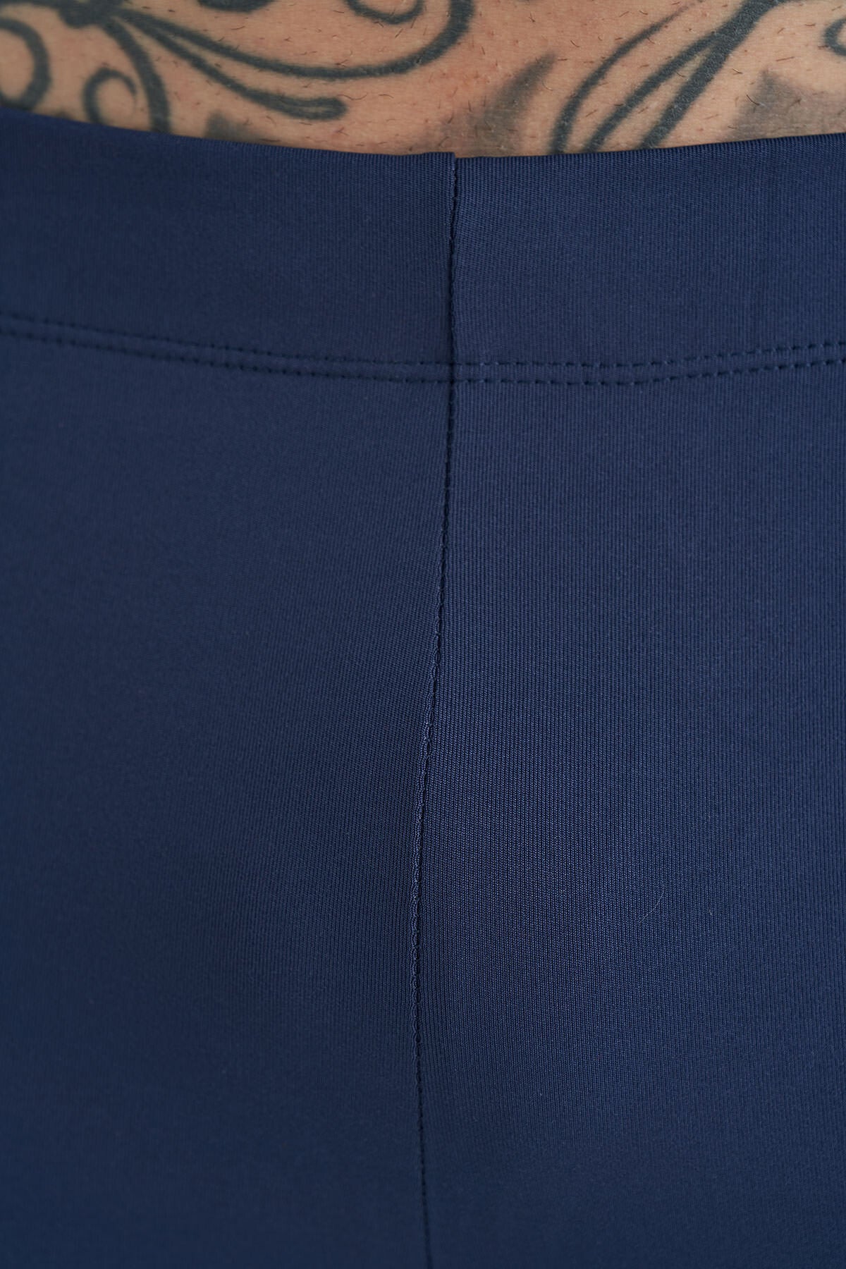 İndigo Logo Baskılı Yüksek Bel Slim Fit Aktif Spor Erkek Tayt - 84989