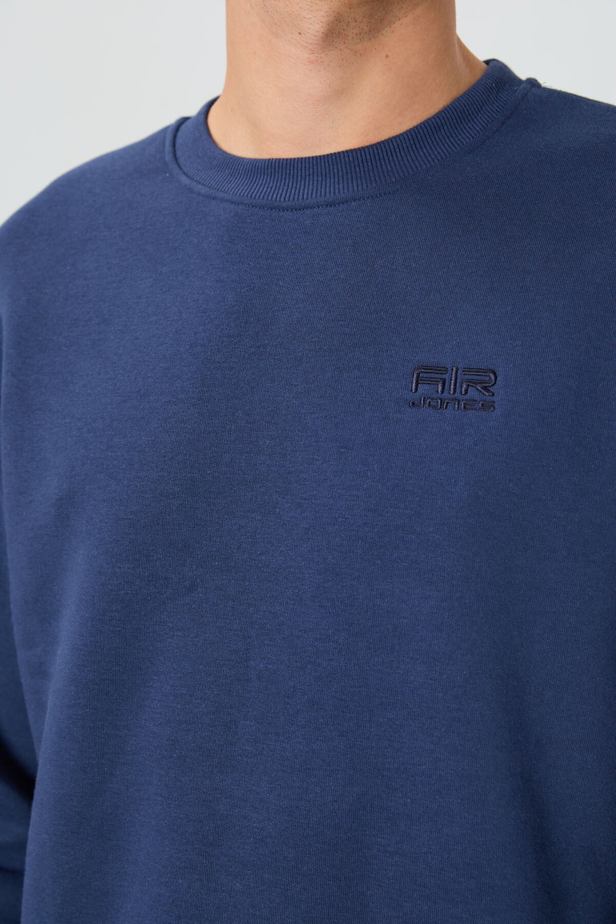 Omar İndigo Şardonlu Erkek Sweatshirt - 88137