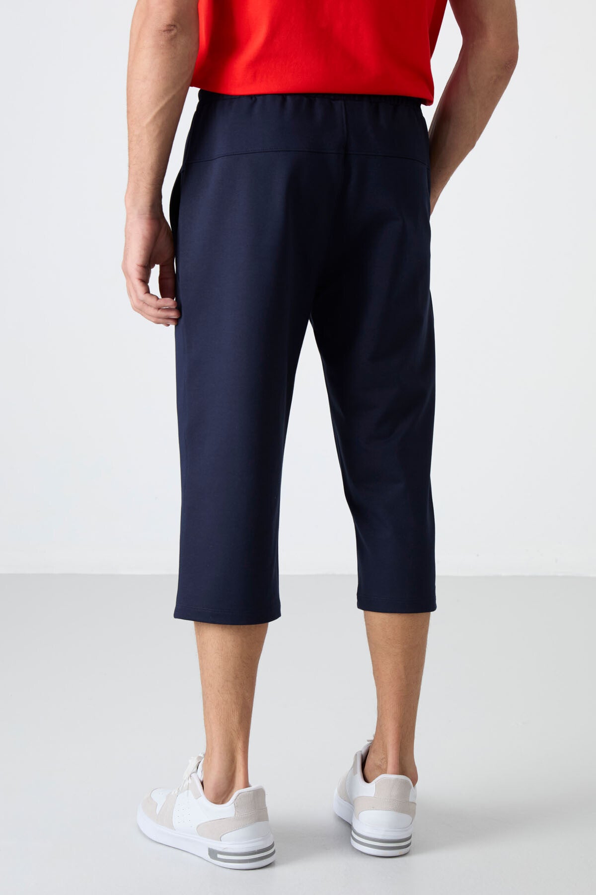 İndigo Ön Cep Detaylı Standart Kalıp Klasik Paça Erkek Kapri - 83092