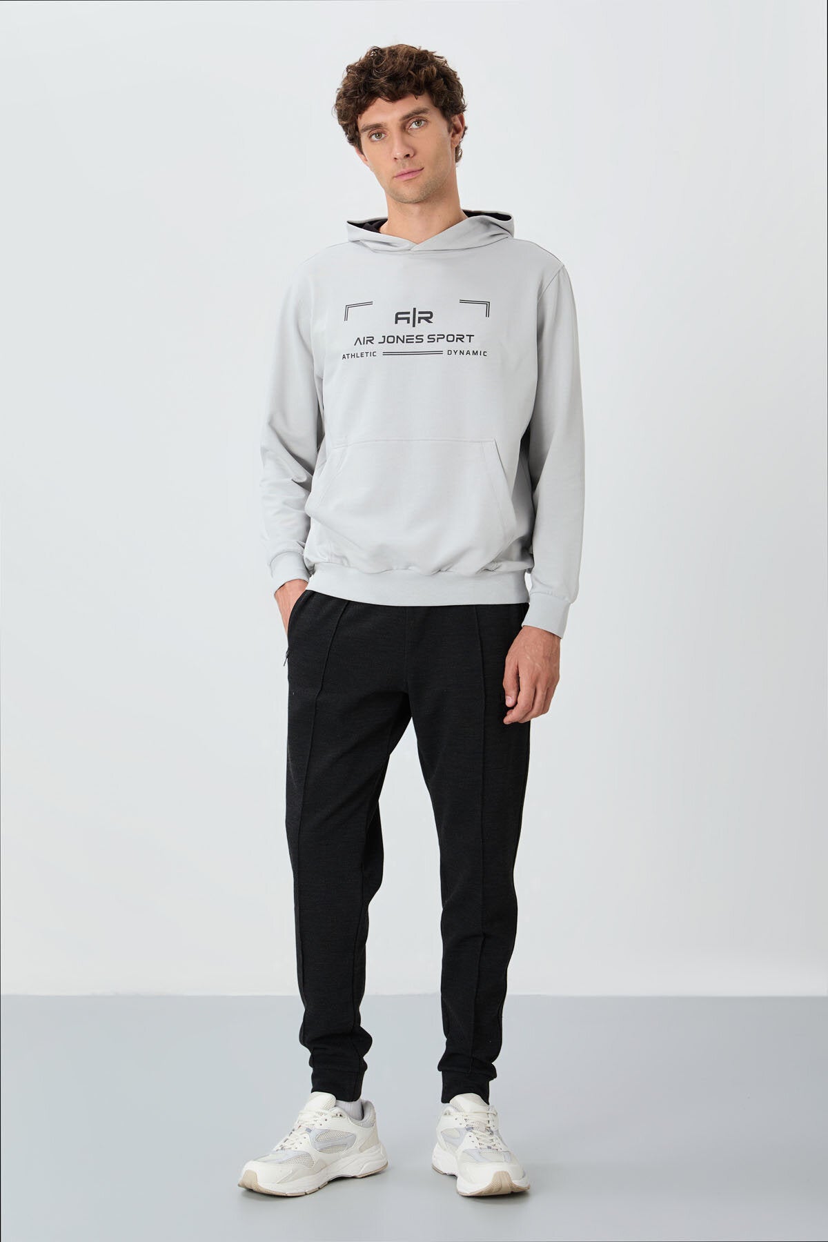 Kırçıllı Siyah Jogger Erkek Eşofman Altı - 82113