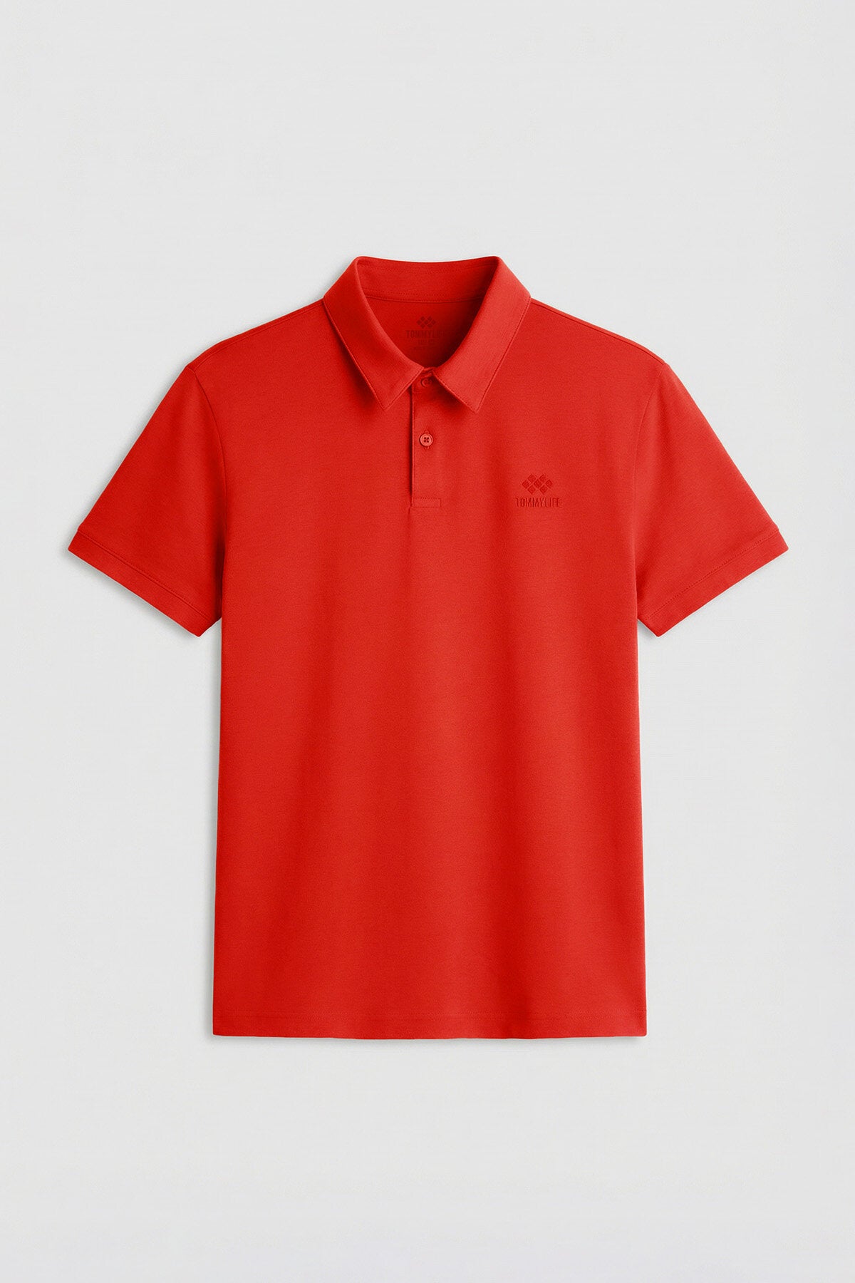 Kırmızı Standart Kalıp Basic Polo Yaka Erkek T-Shirt - 87748