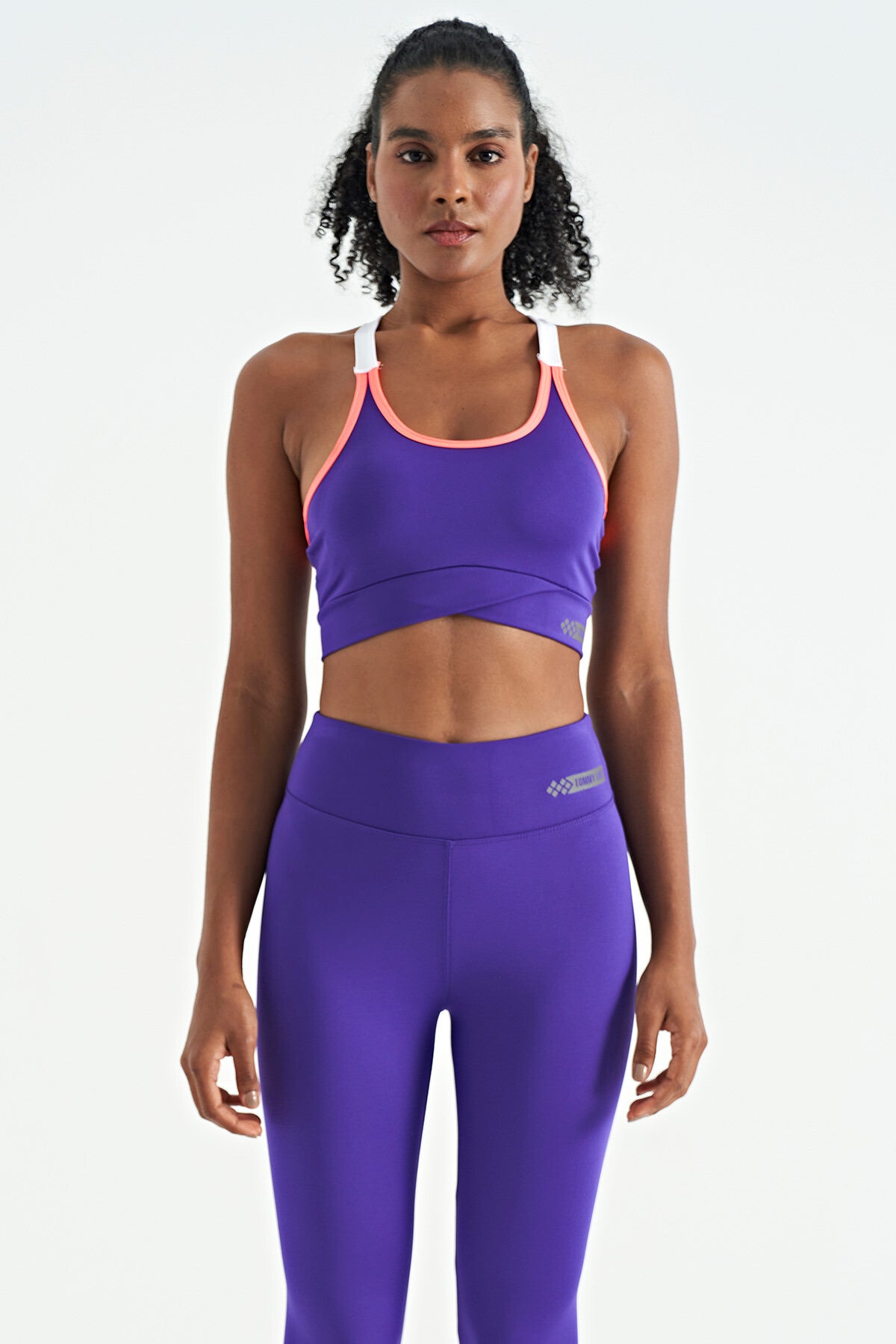 Koyu Mor Sırt Detaylı Askılı Dar Kalıp Kadın Büstiyer - 97254