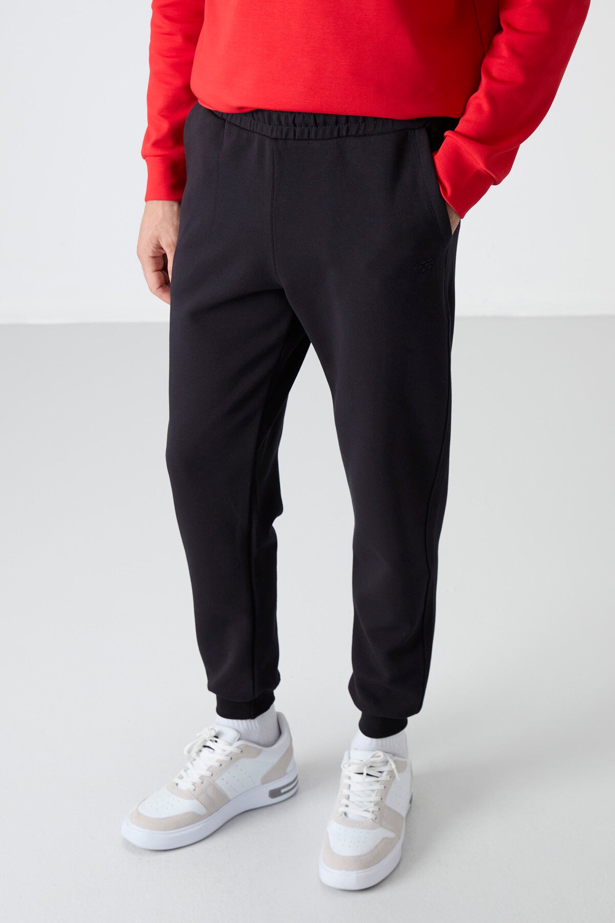 Lacivert Bağcıklı Dar Paça Erkek Eşofman Alt - 84999