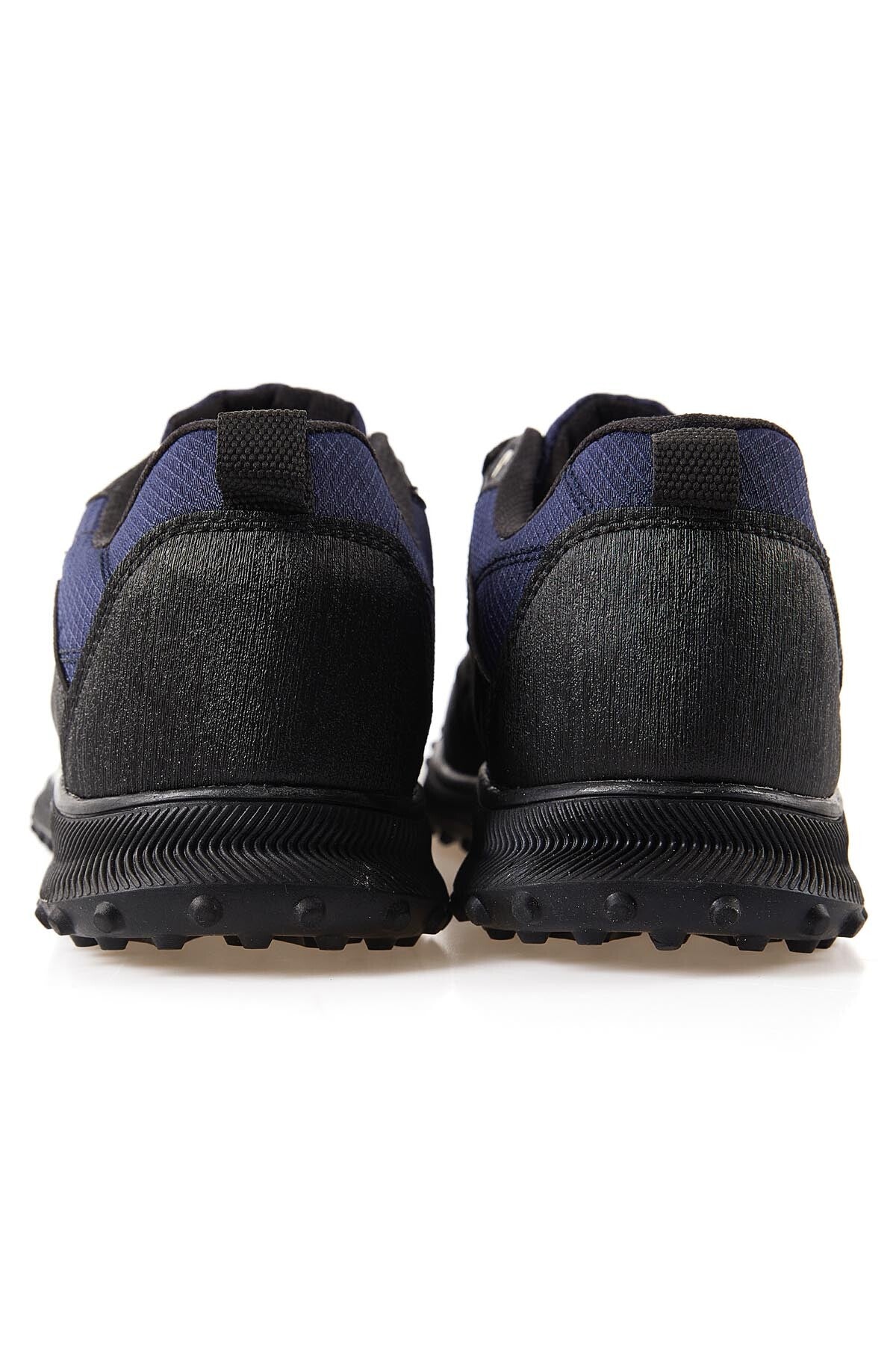 Lacivert Bağcıklı File Detaylı Suni Deri Erkek Spor Ayakkabı - 89114