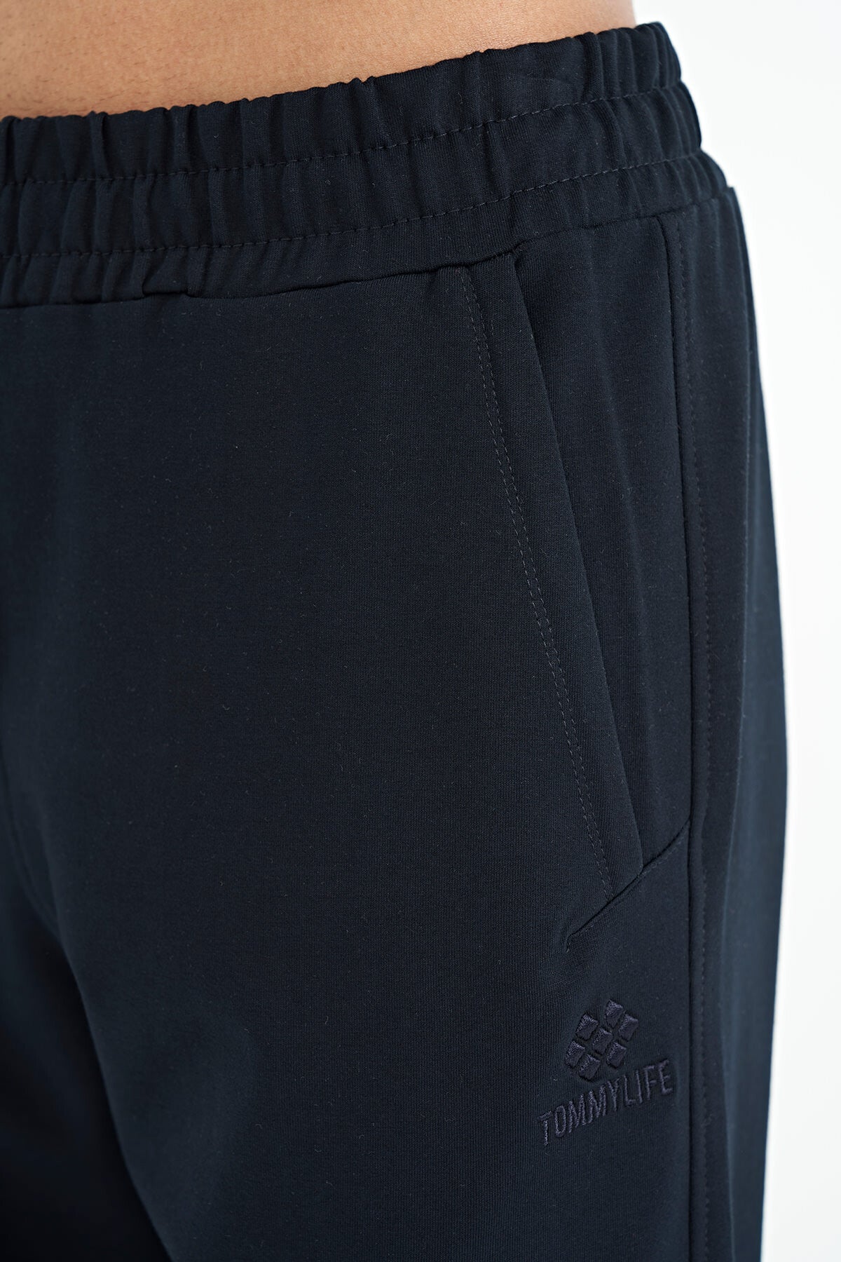 Lacivert Gizli Diz Cep Detaylı Standart Kalıp Erkek Joger Eşofman Alt - 84958