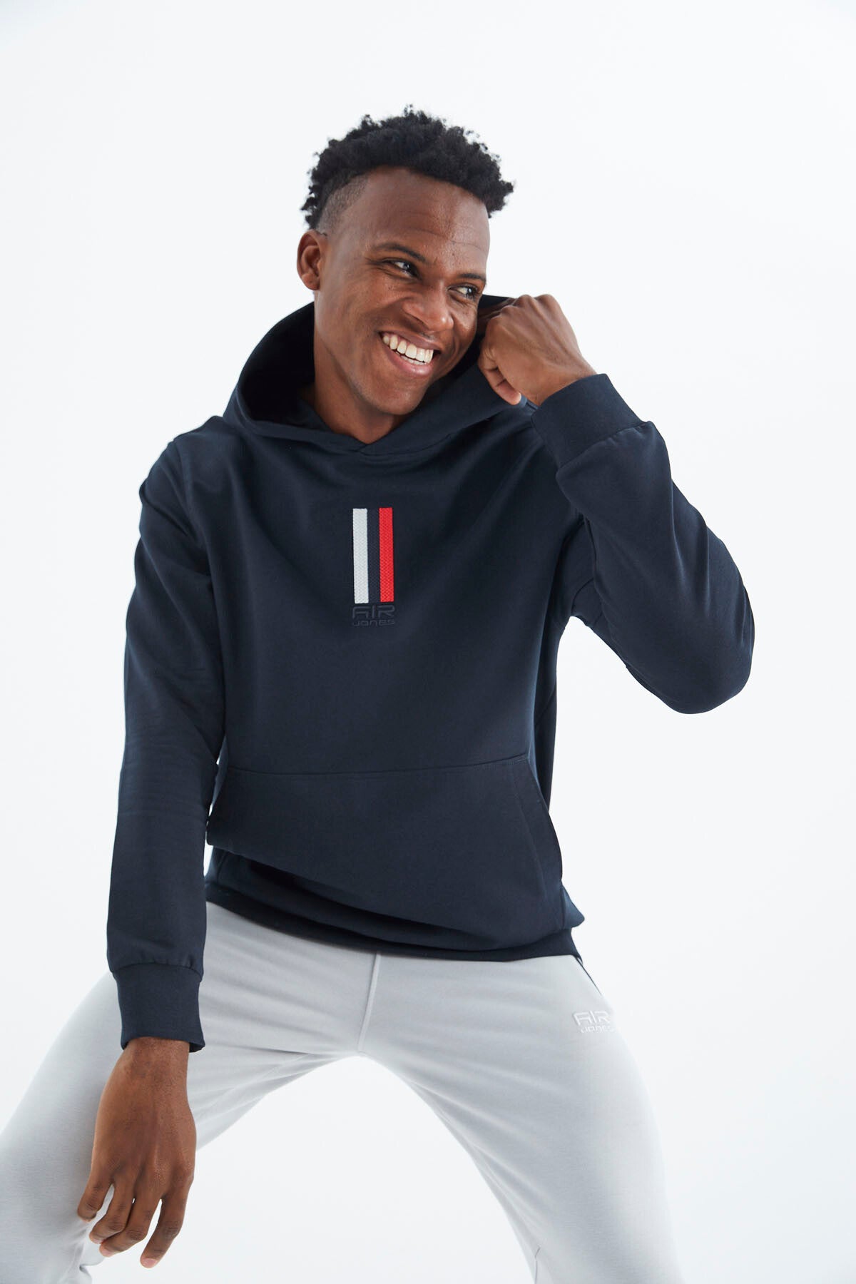 Harvey Lacivert Kapüşonlu Sweatshirt - 88309