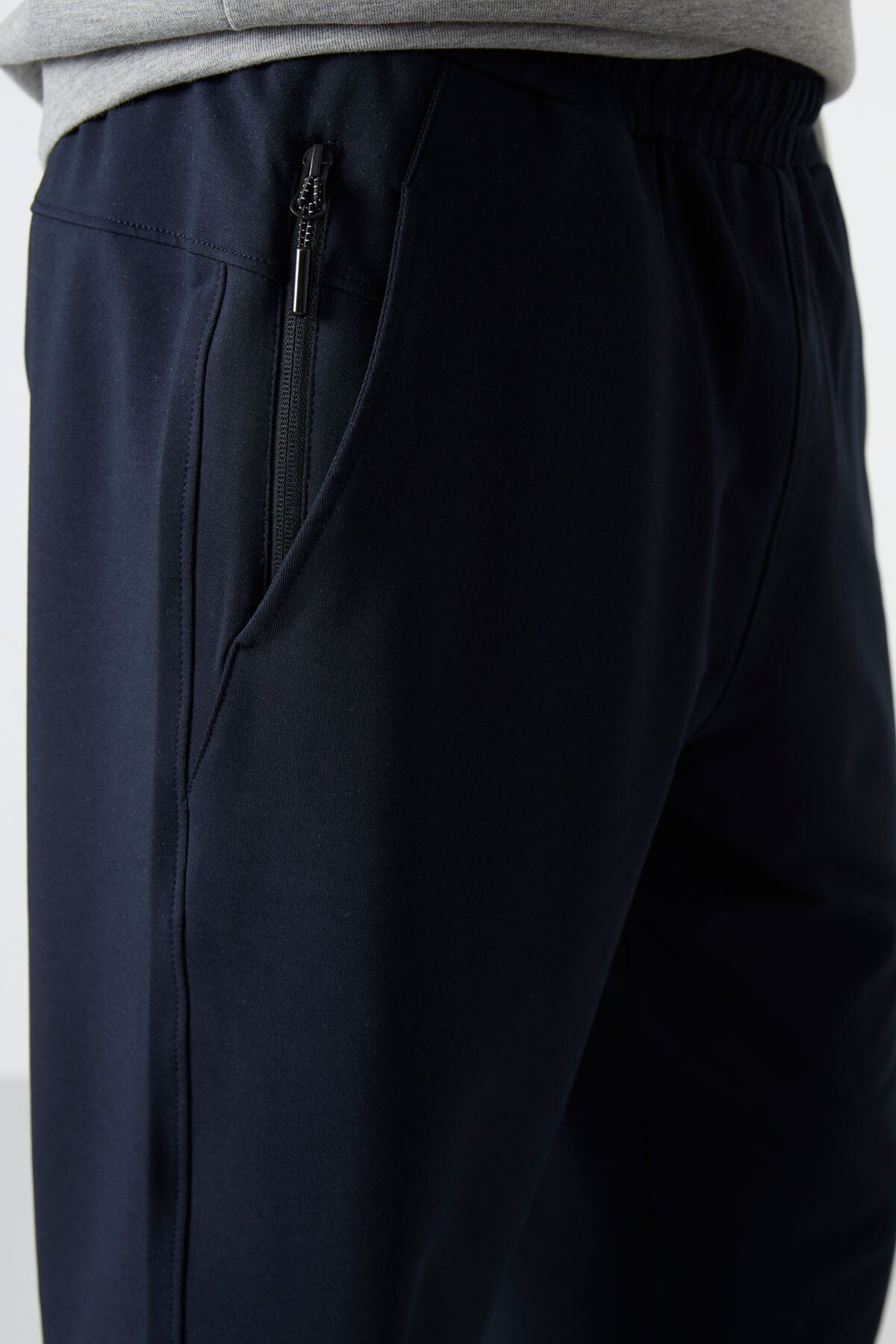 Lacivert Ön Cep Detaylı Standart Kalıp Klasik Paça Erkek Kapri - 83092