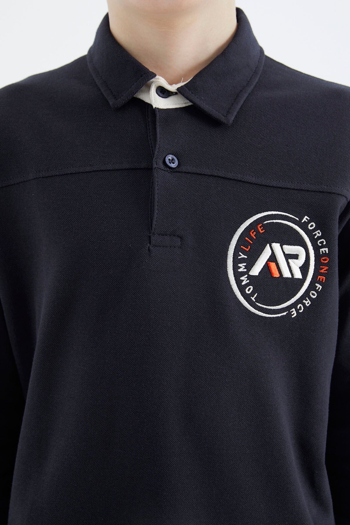 Lacivert Polo Yaka Erkek Çocuk T-Shirt - 11172