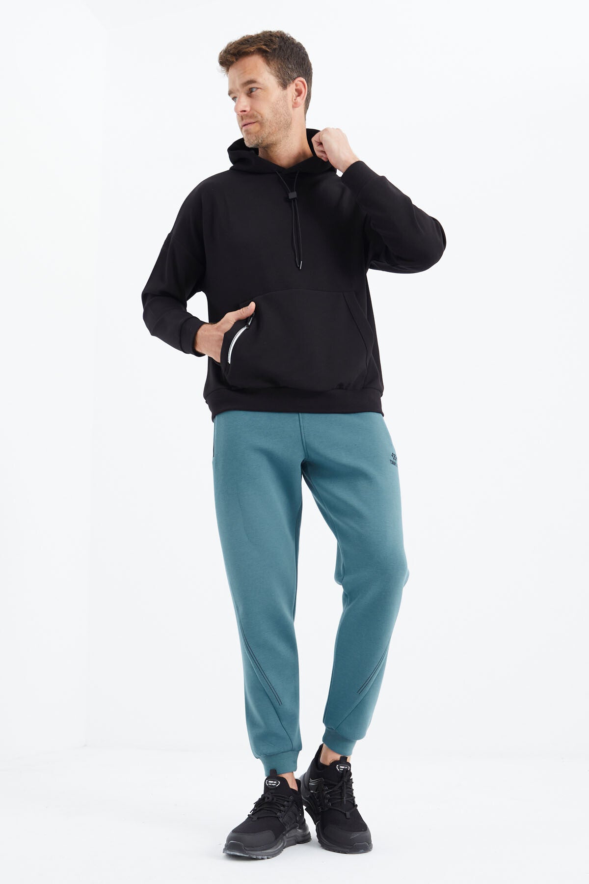 Orman Yeşili Bağcıklı Erkek Eşofman Alt - 82110