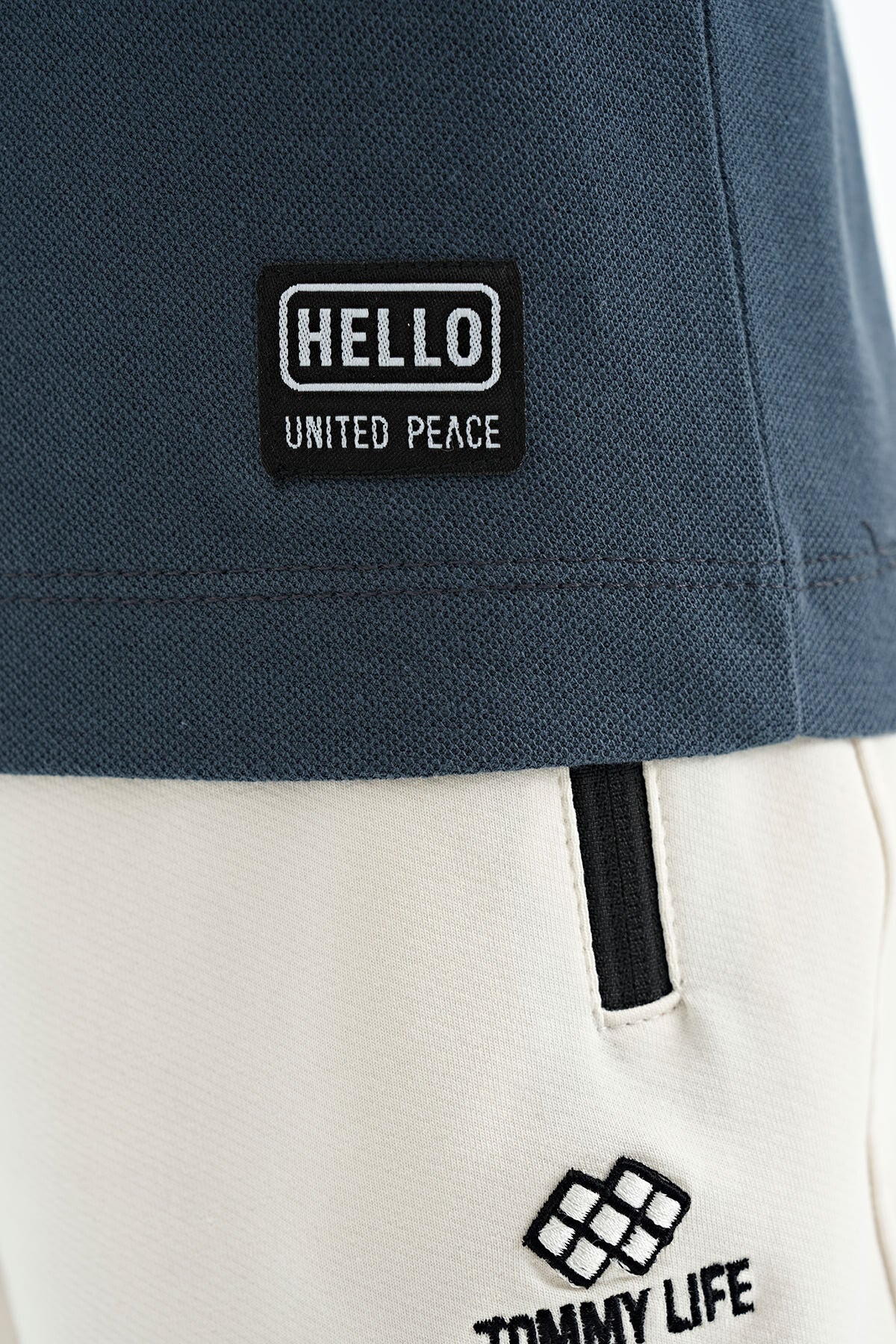 Orman Yeşili Baskı Detaylı O Yaka Standart Kalıp Erkek Çocuk T-Shirt - 11145