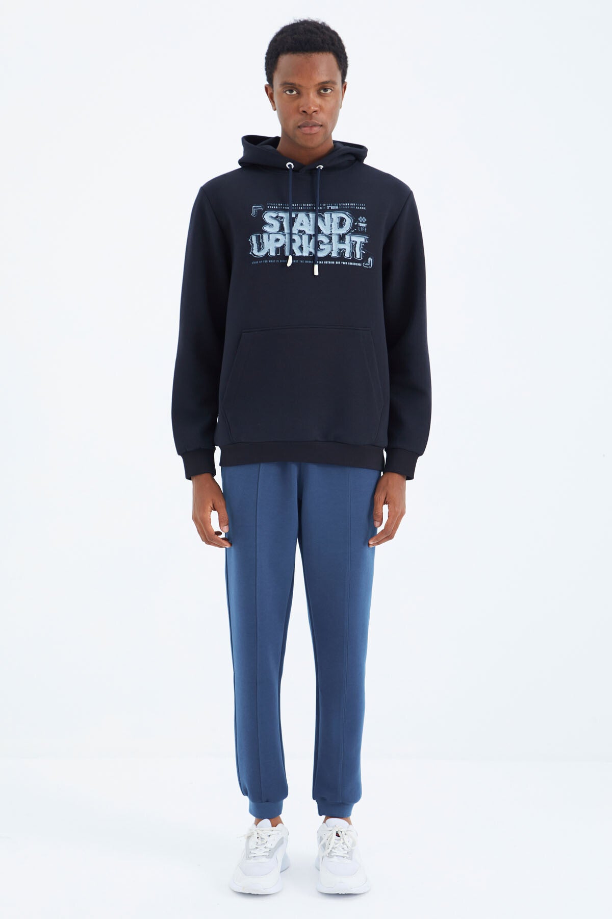 Parlament Bağcıklı Ön Dikiş Detaylı Standart Kalıp Erkek Eşofman Alt - 84994