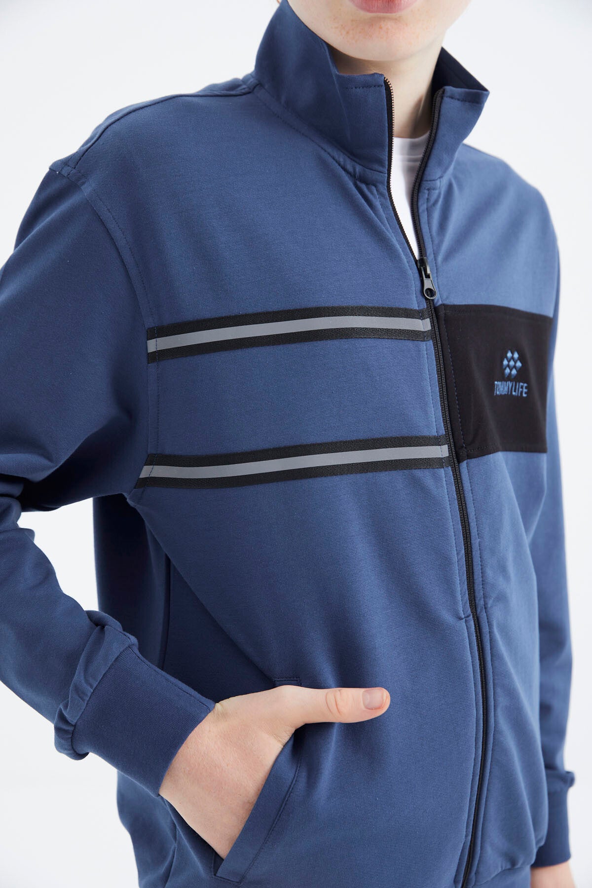 Parlament Dik Yaka Erkek Çocuk Sweatshirt - 11183