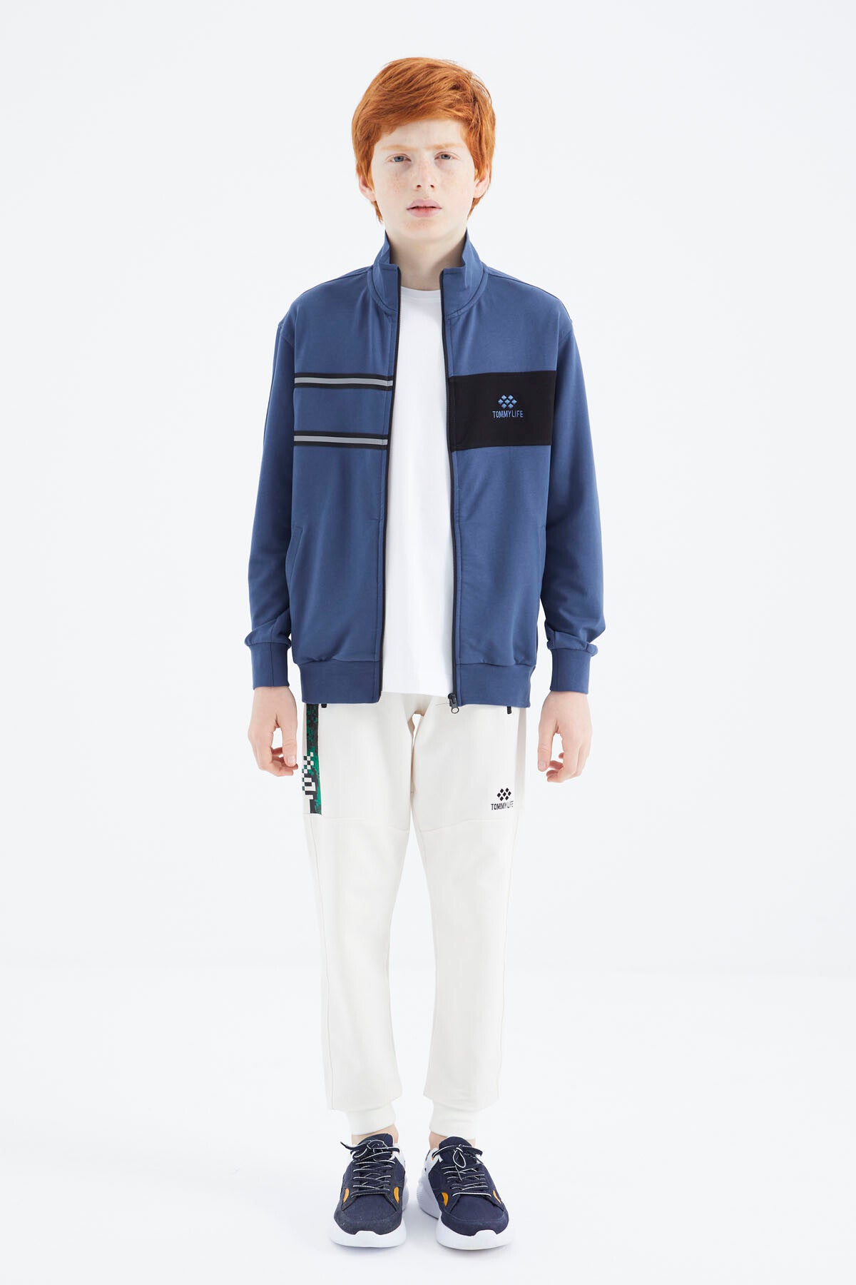 Parlament Dik Yaka Erkek Çocuk Sweatshirt - 11183