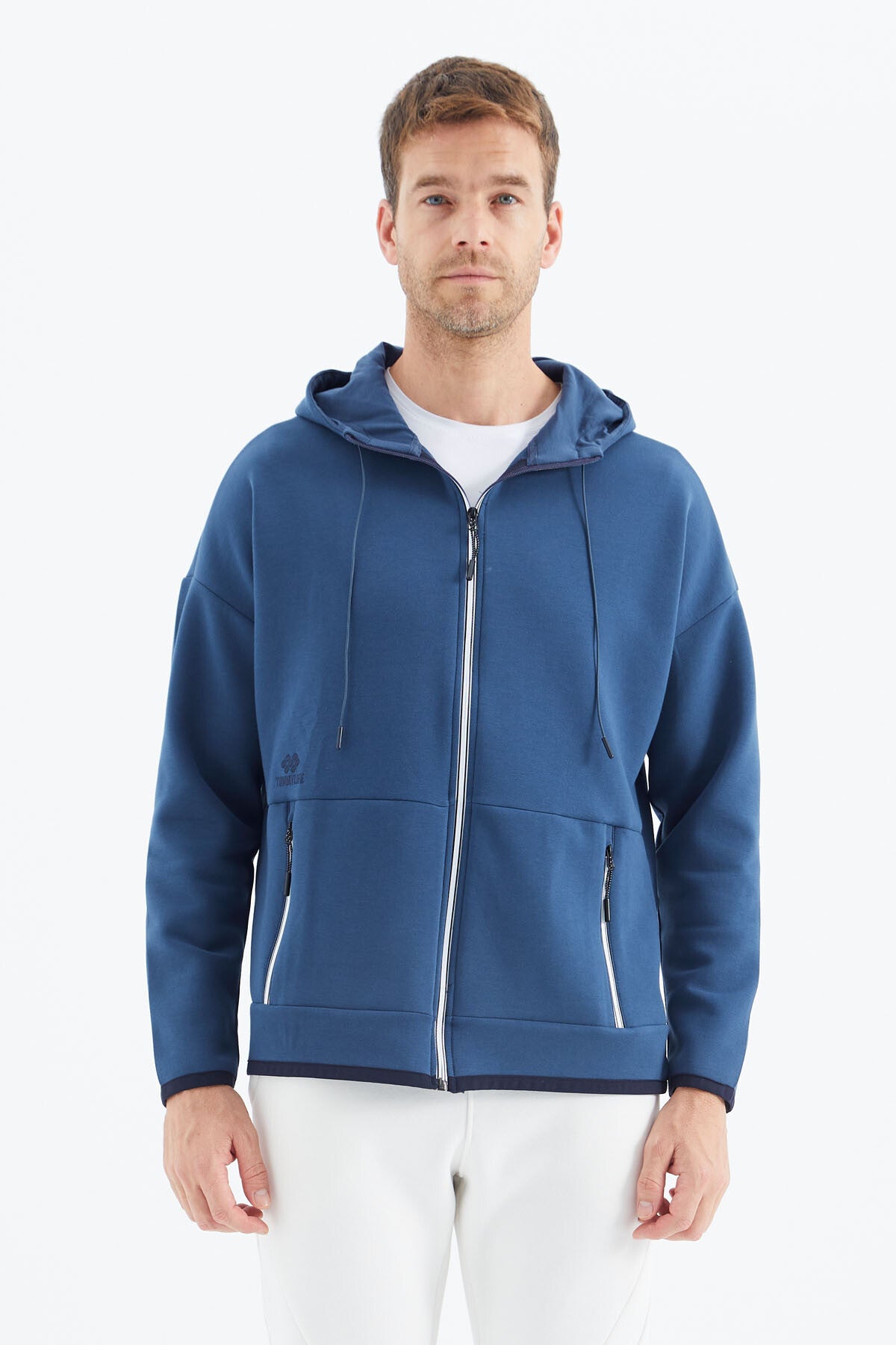 Parlament Kapüşonlu Gizli Cep Detaylı Erkek Sweatshirt - 88288