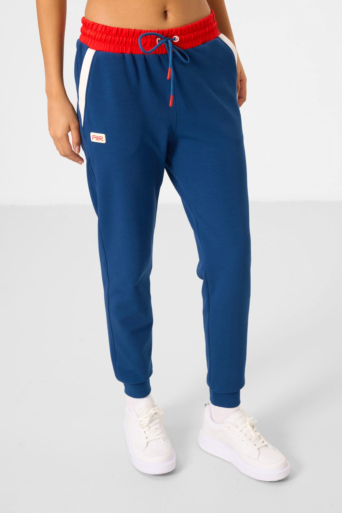 Parlament Kapüşonlu Pamuklu Renk Bloklu Kadın Eşofman Takım - 95327