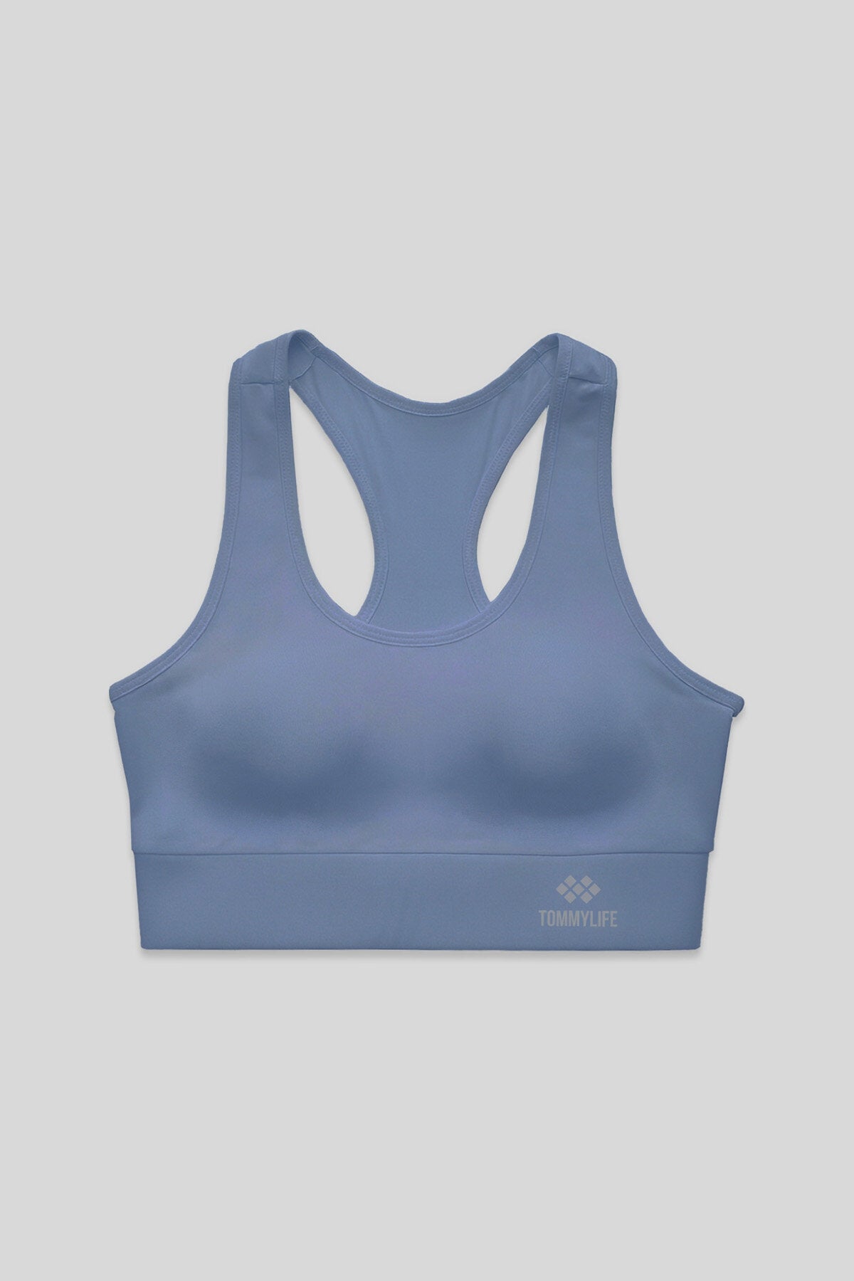 Petrol Sırt Detaylı Dar Kalıp U Yaka Kadın Spor Büstiyer - 97120