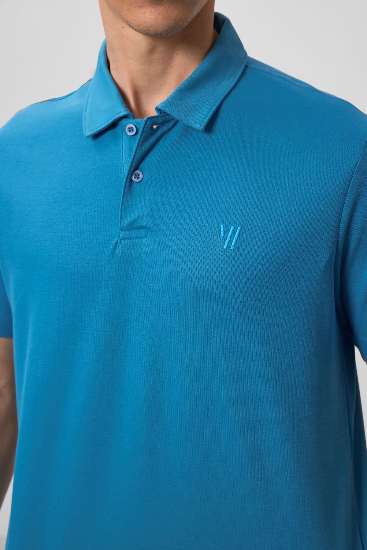 Saks Standart Kalıp Basic Polo Yaka Erkek T-Shirt - 87768