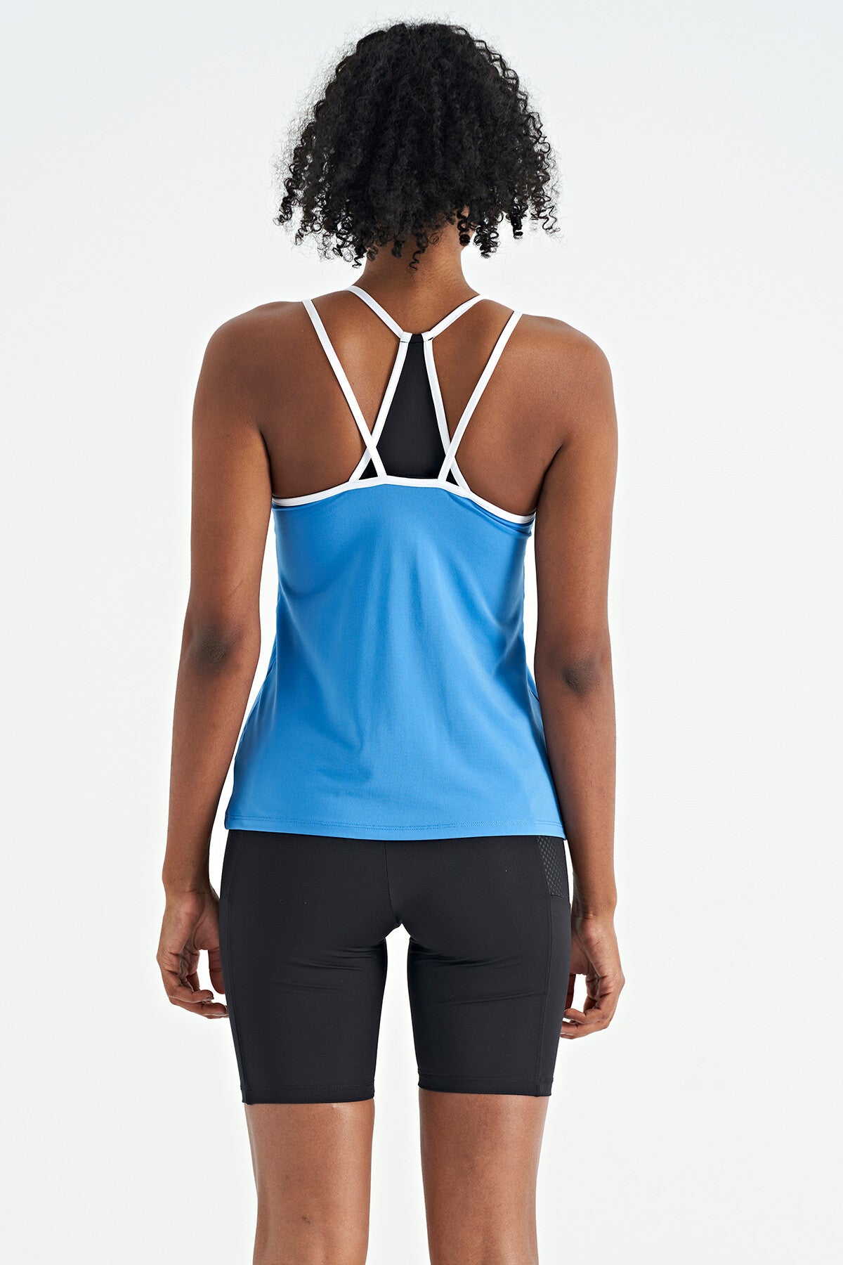 Saks Çift Askılı Sırt Detaylı Standart Kalıp Kadın Spor Atlet - 97258