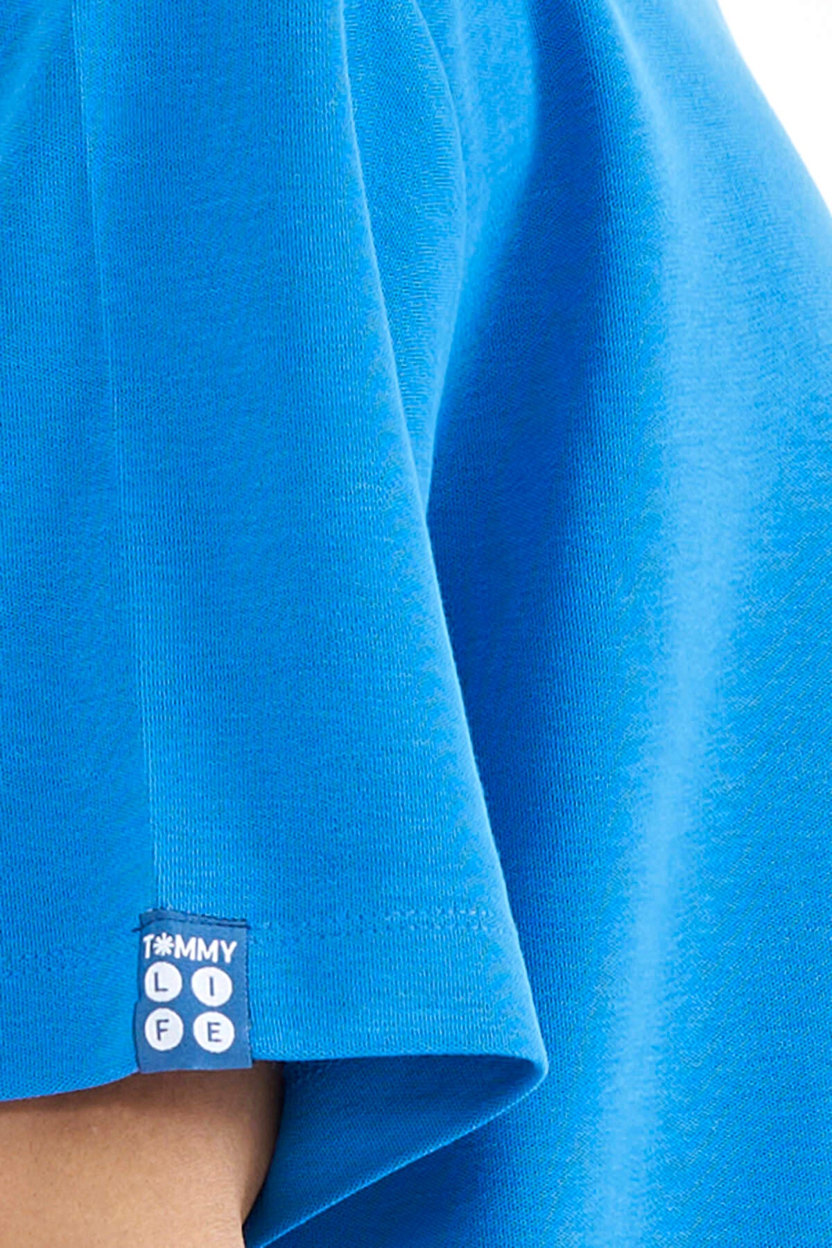 Saks Kol Arma Detaylı Basic Oversize Erkek T-Shirt - 88193