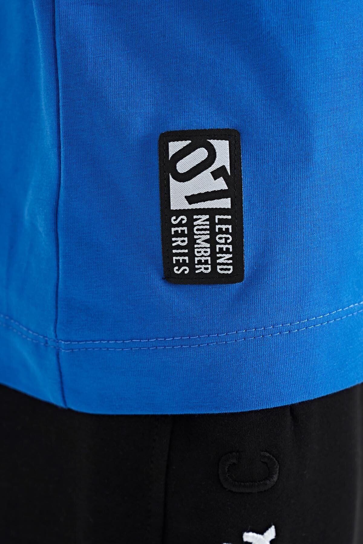 Saks Minimal Yazı Baskılı Standart Kalıp O Yaka Erkek Çocuk T-Shirt - 11132