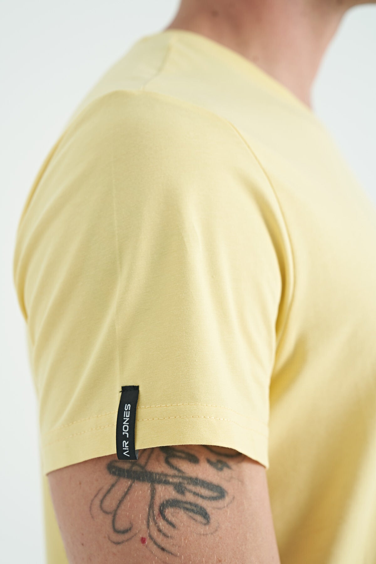 Calvin Sarı Basic Erkek T-Shirt - 88245