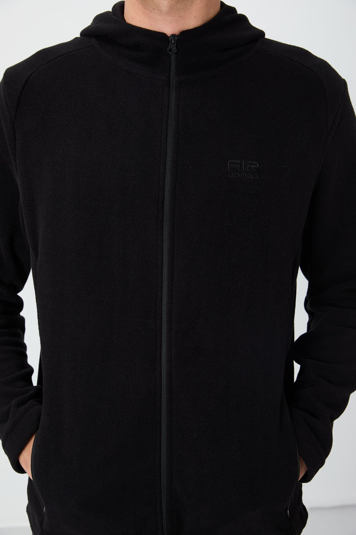 Connell Siyah Rahat Kalıp Polar Erkek Sweatshirt - 88313