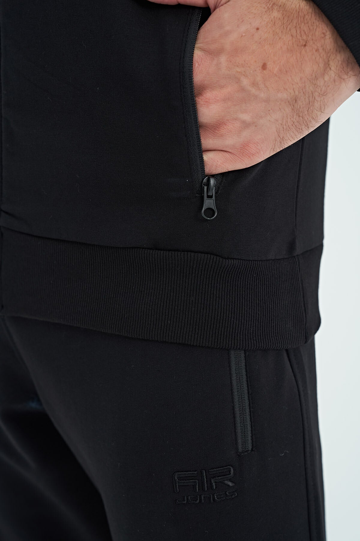 Harry Siyah Standart Kalıp Erkek Eşofman Takım - 85197