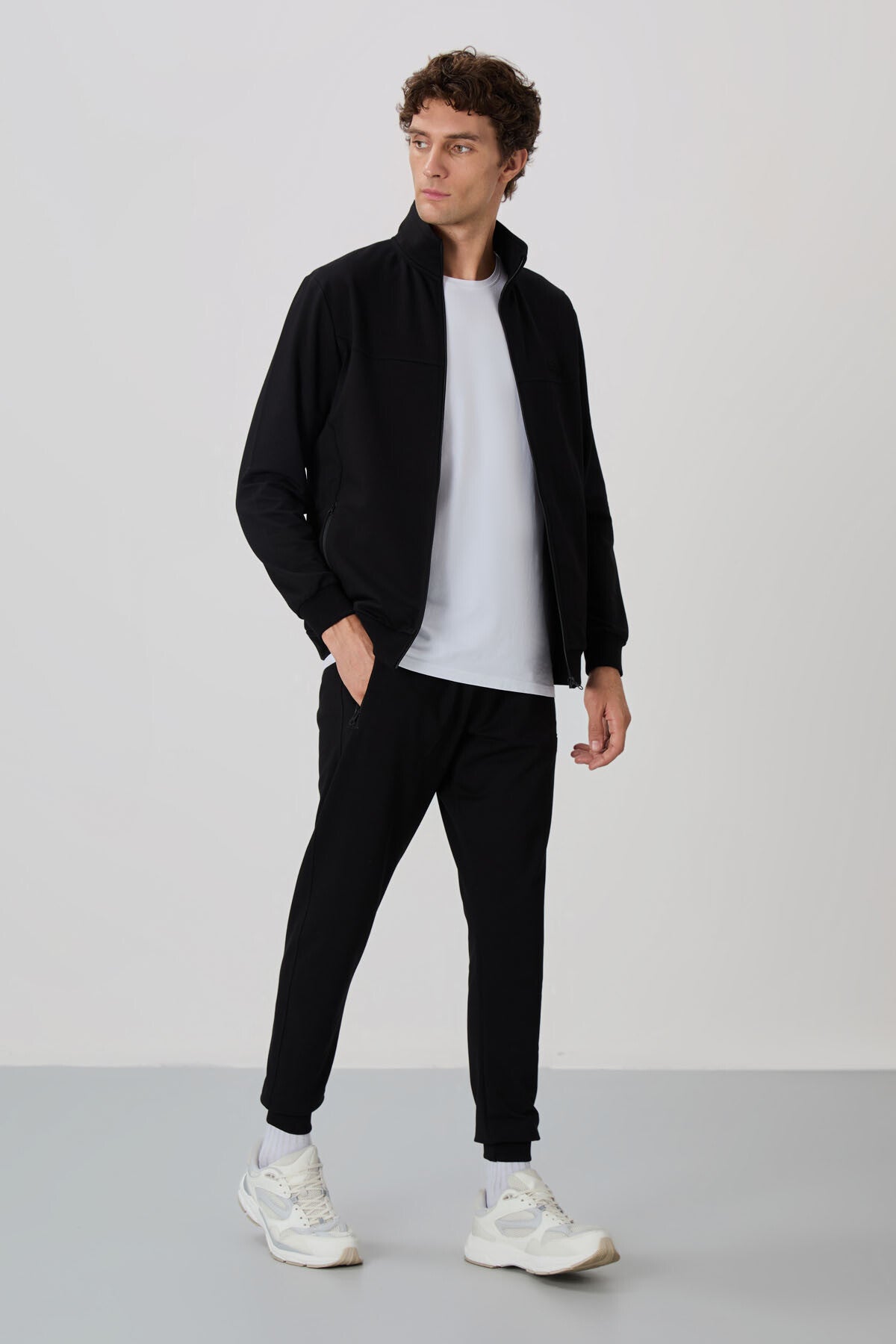 Anton Siyah Jogger Eşofman Takım - 85178