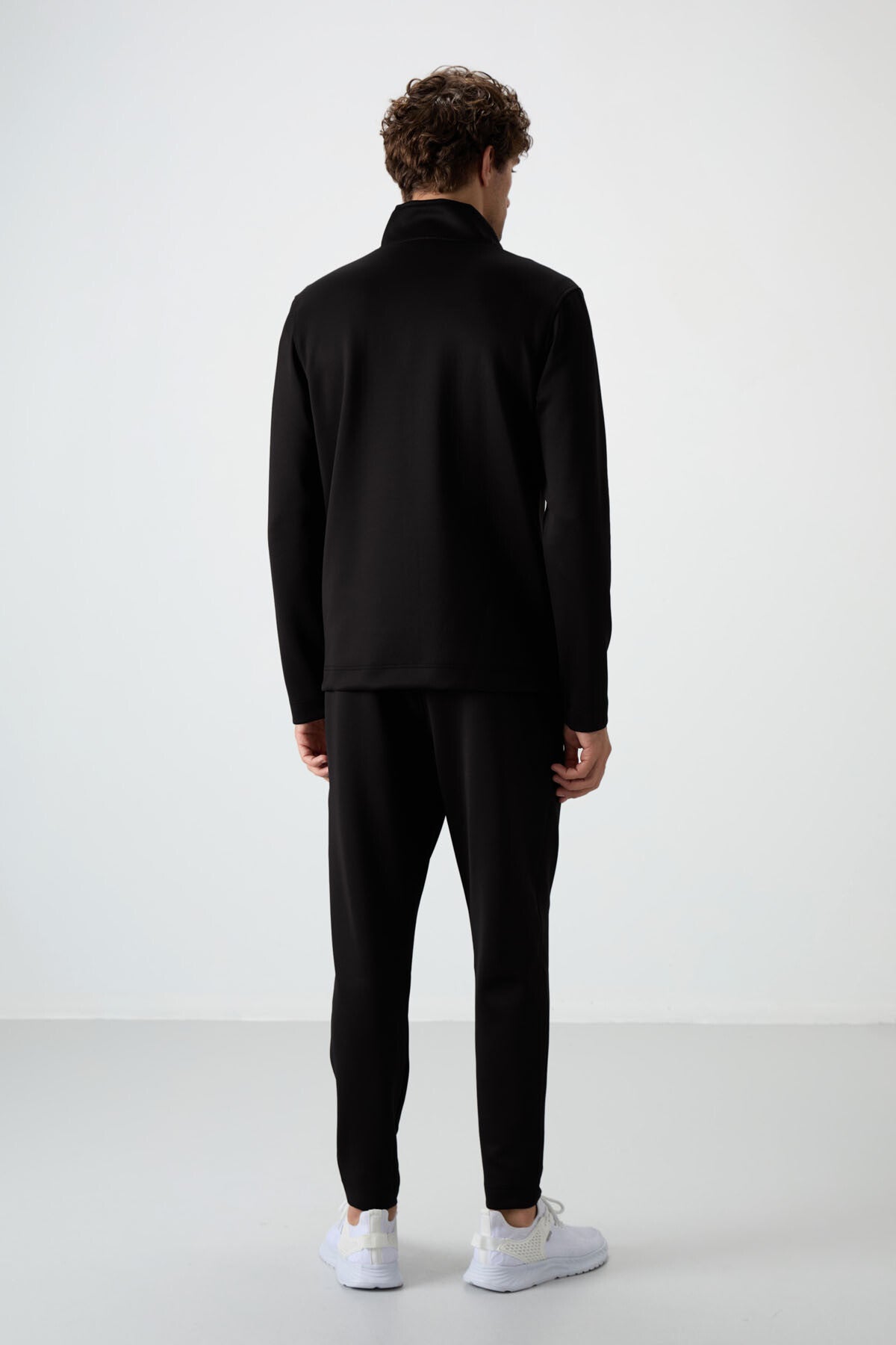 Bran Siyah Scuba Kumaş Erkek Eşofman Takım - 85199