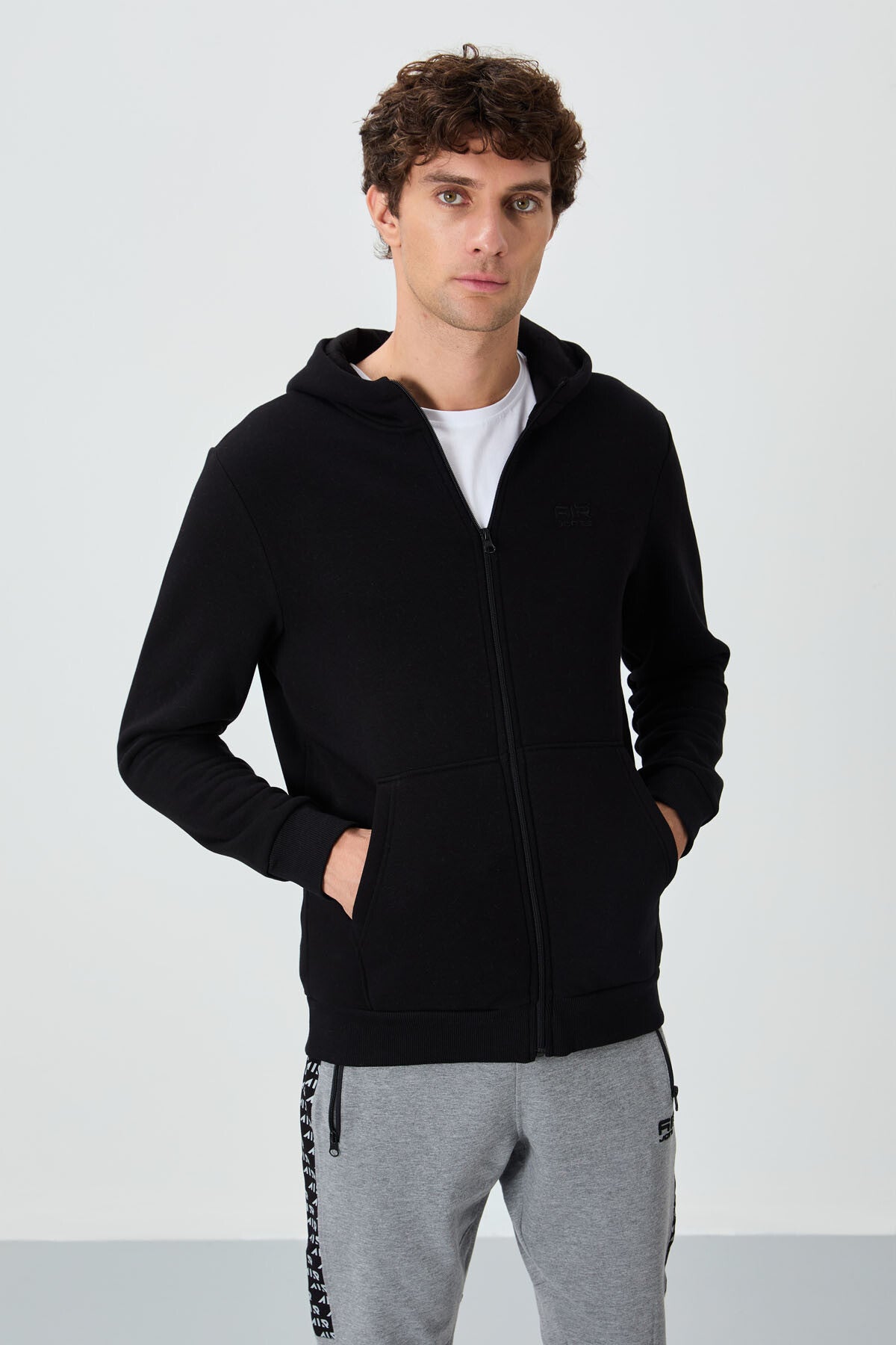 Hector Siyah Şardonlu Erkek Sweatshirt - 88139