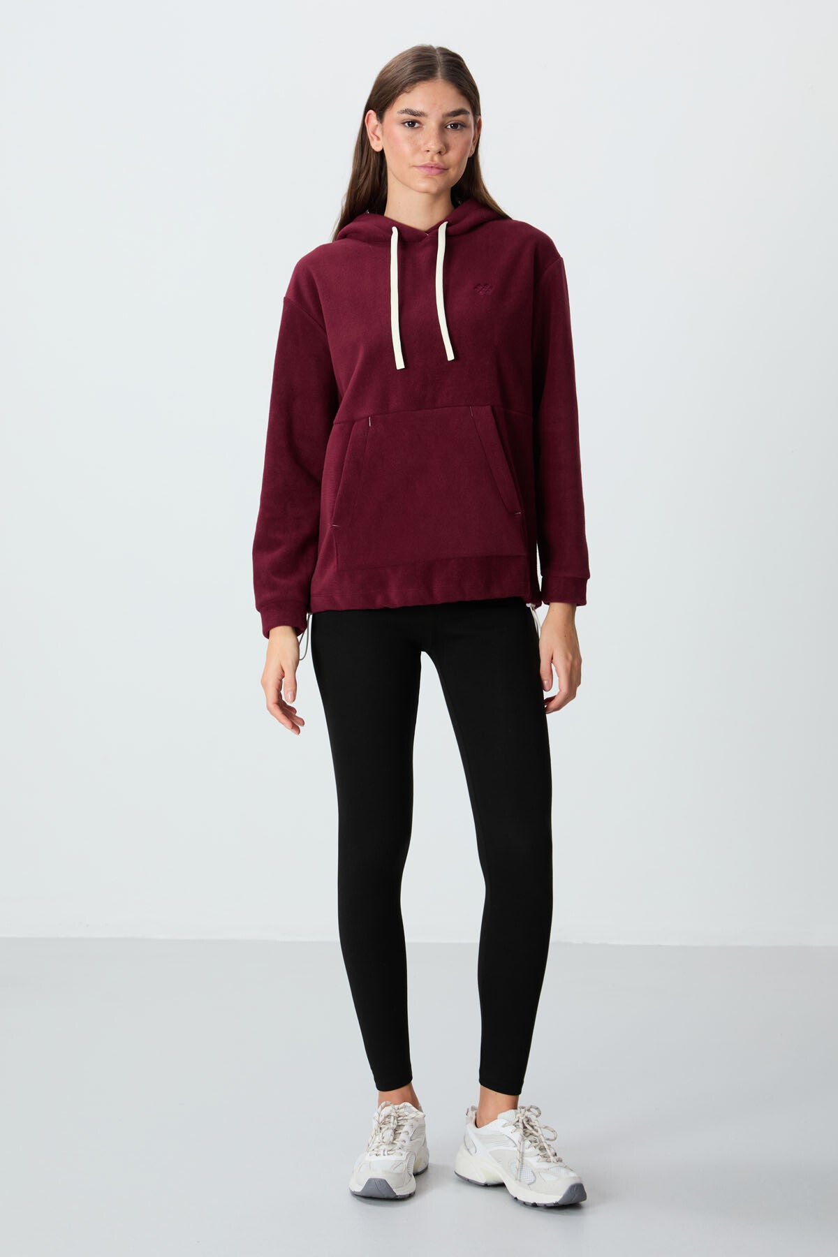 Siyah Yüksek Bel Termal Slim Fit Dar Paça Kadın Tayt - 94577