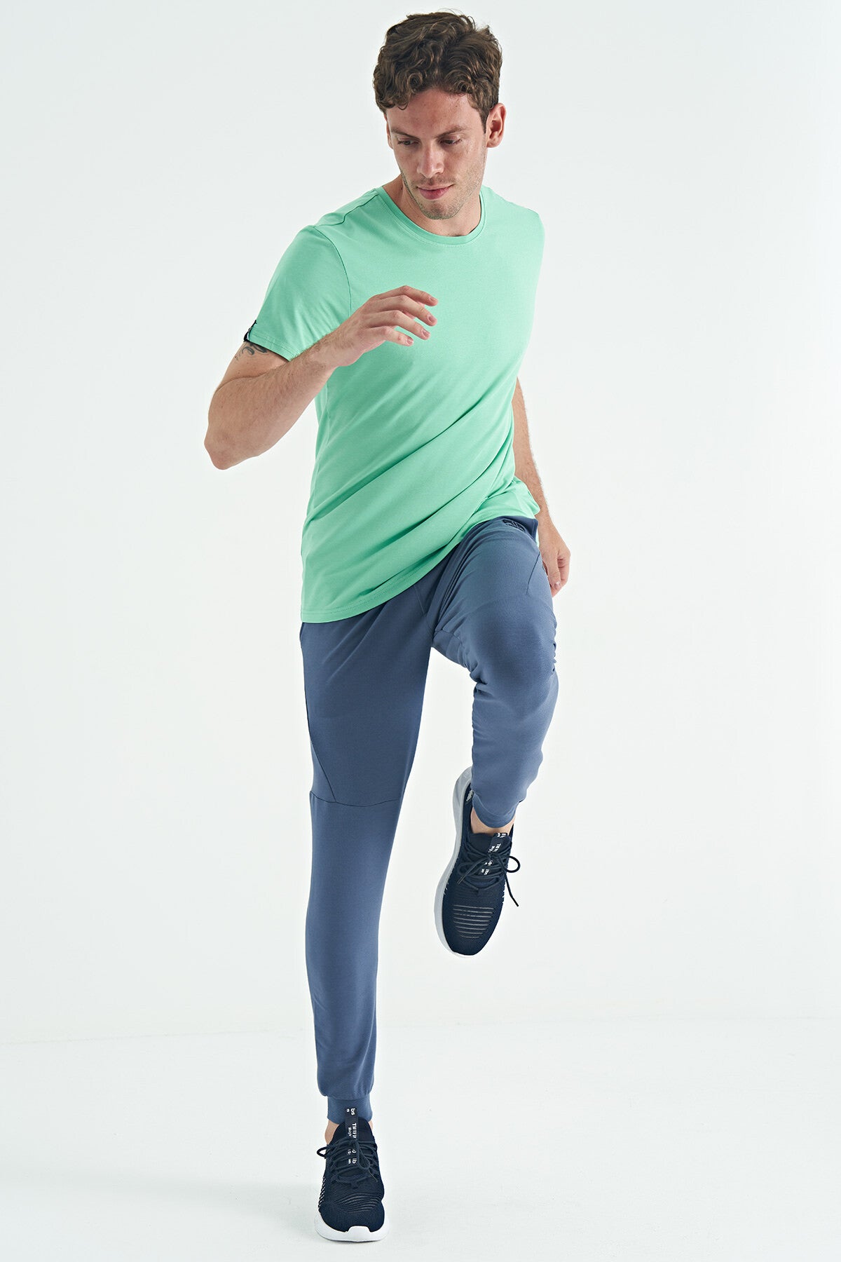 Calvin Su Yeşili Basic Erkek T-Shirt - 88245