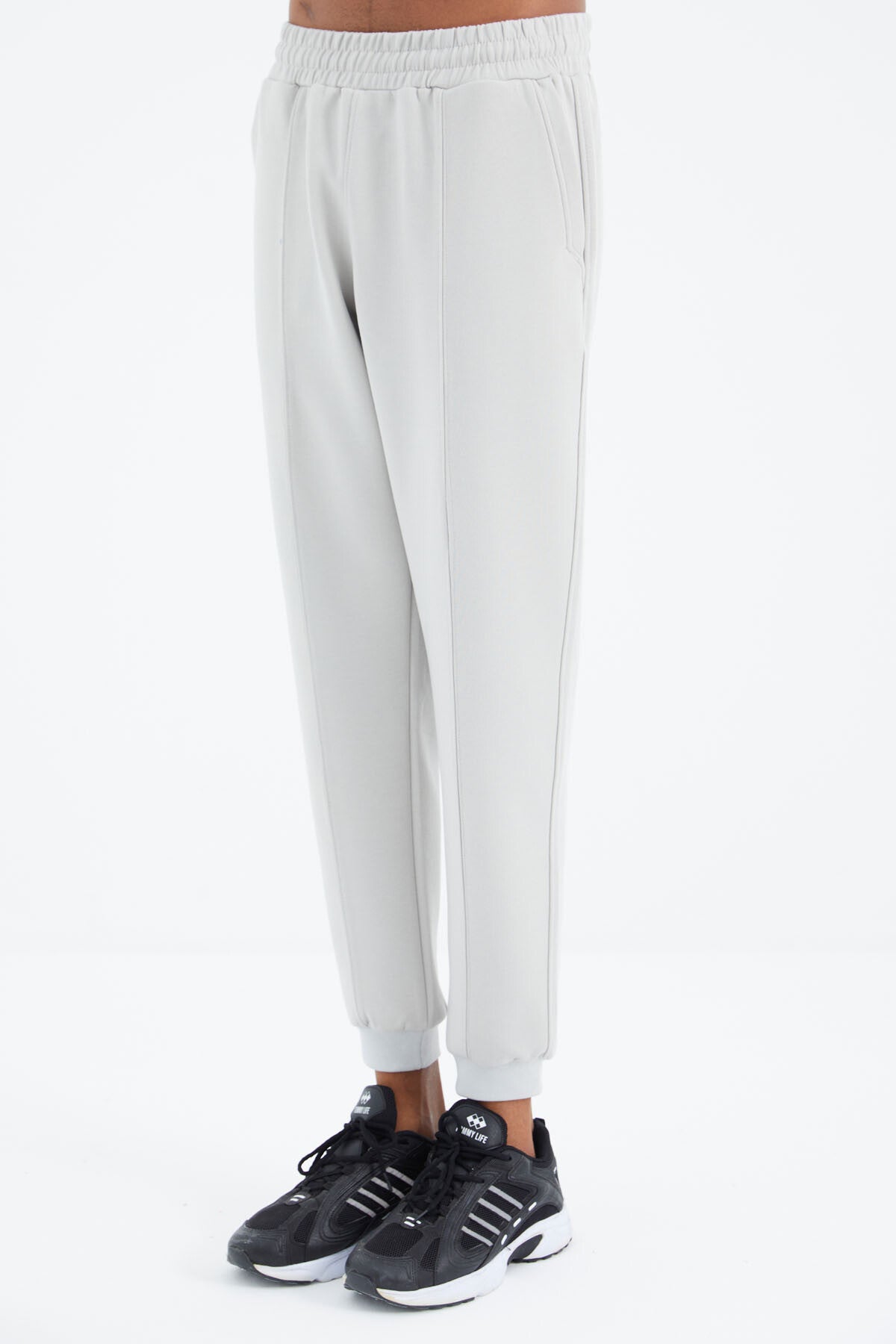 Taş Bağcıklı Ön Dikiş Detaylı Standart Kalıp Erkek Eşofman Alt - 84994